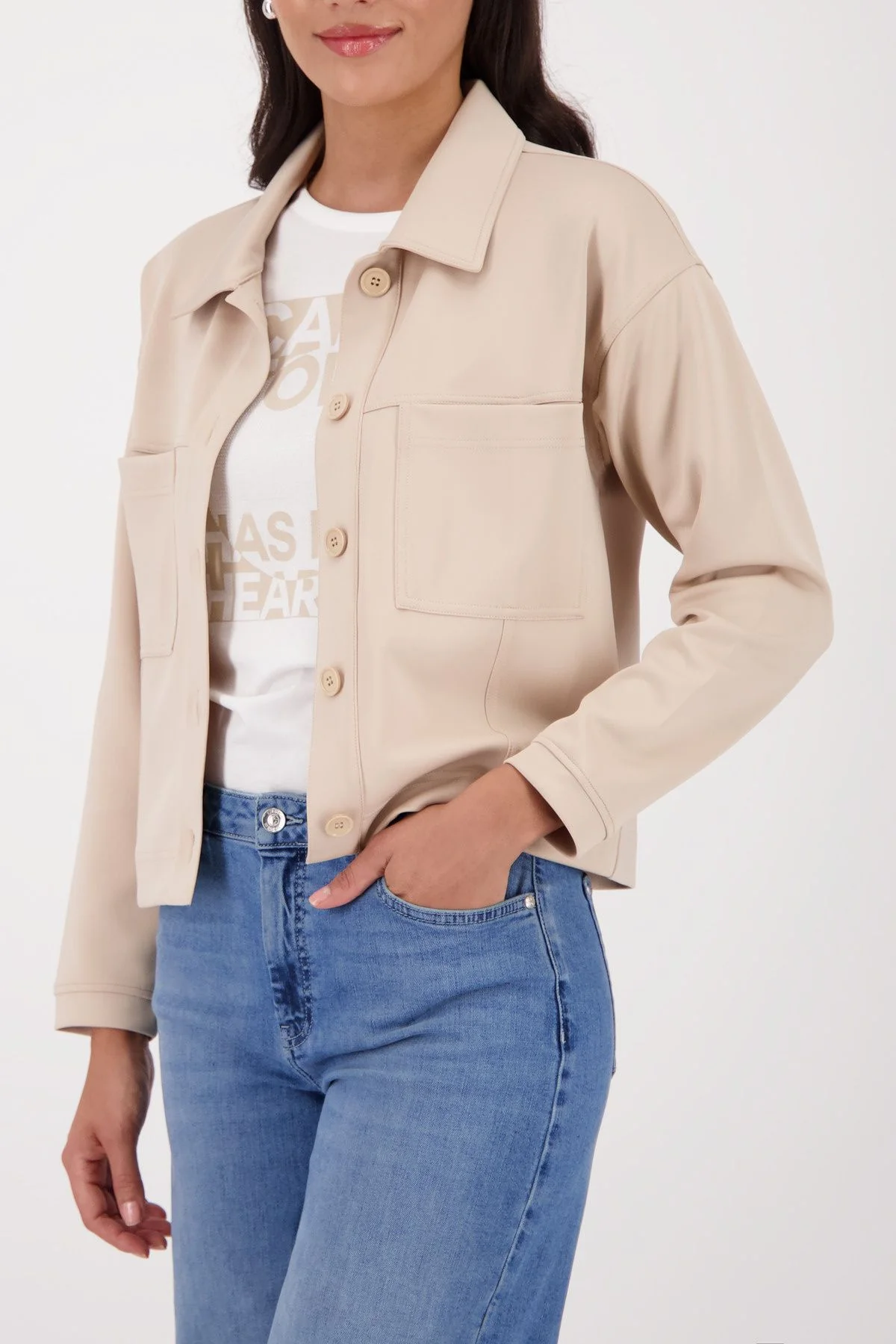 Overshirt mit aufgesetzten Taschen - Image 3