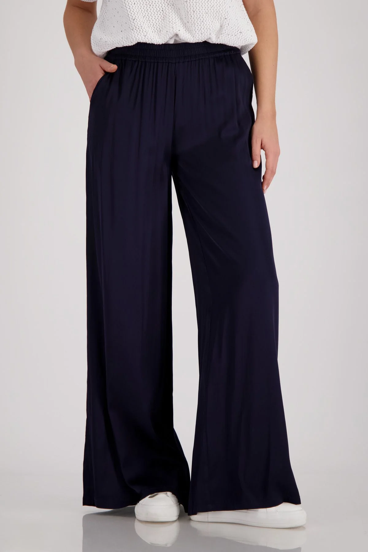 Palazzo-Hose Wide Leg in Satinoptik - Image 5