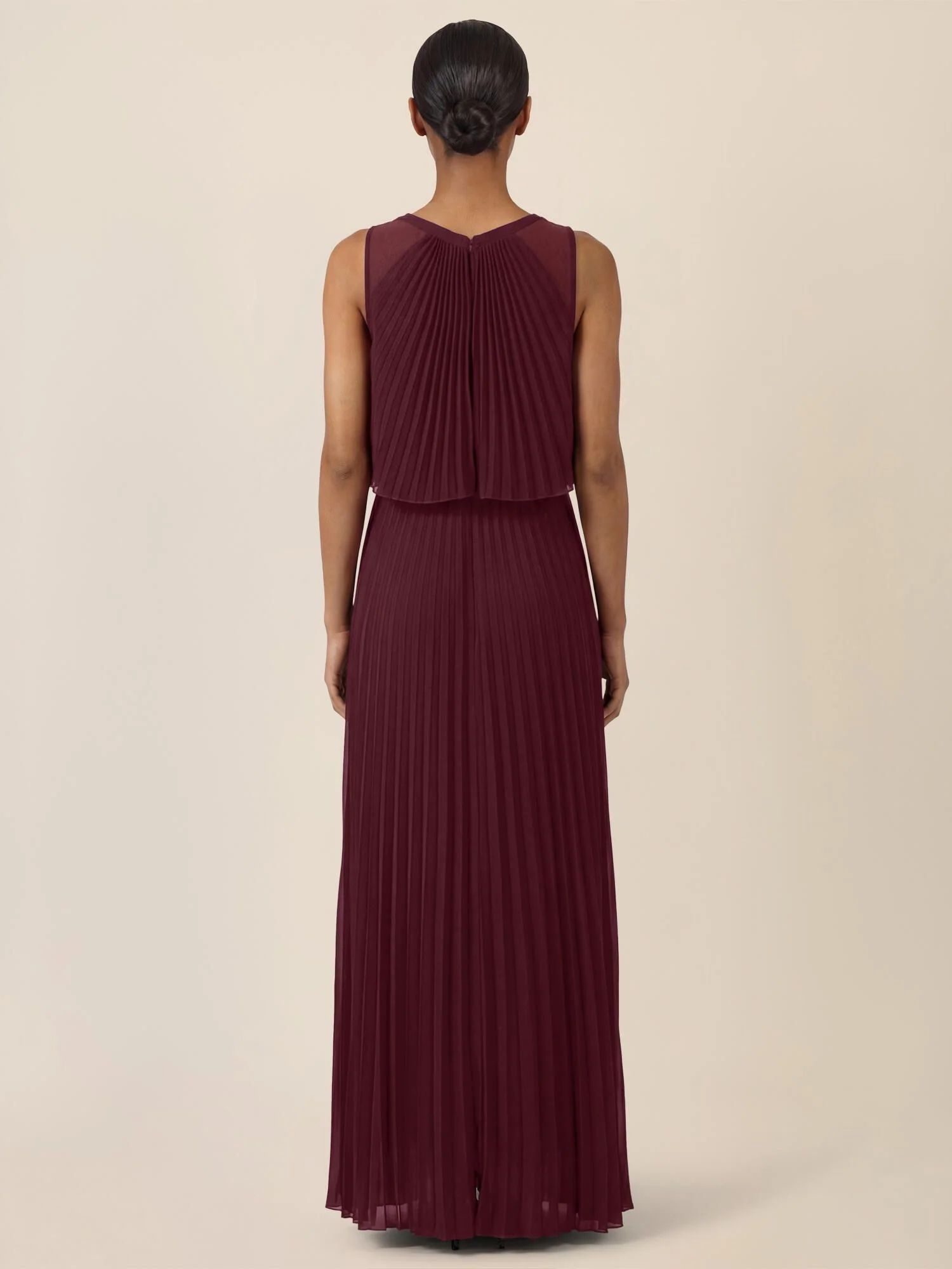 Plisseekleid Maxi aus Chiffon - Image 4