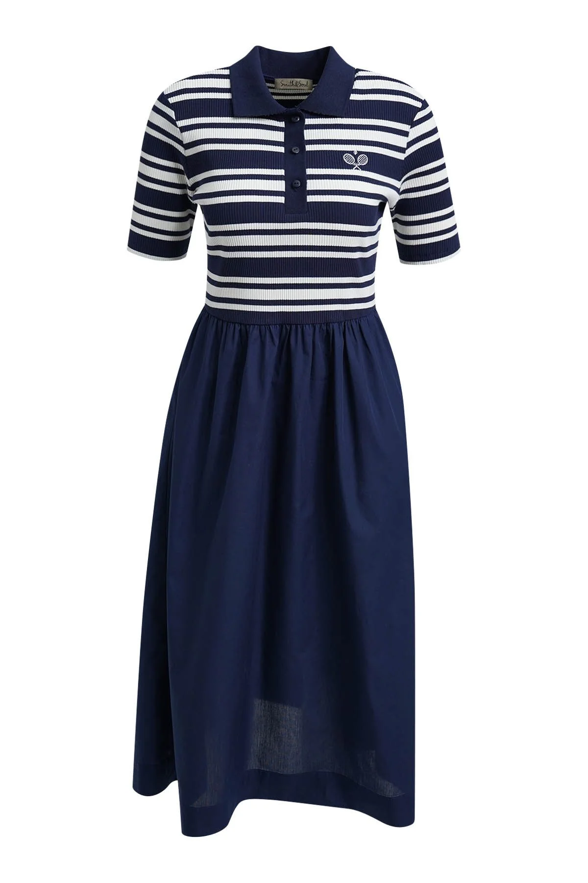 Polo-Kleid Midi
