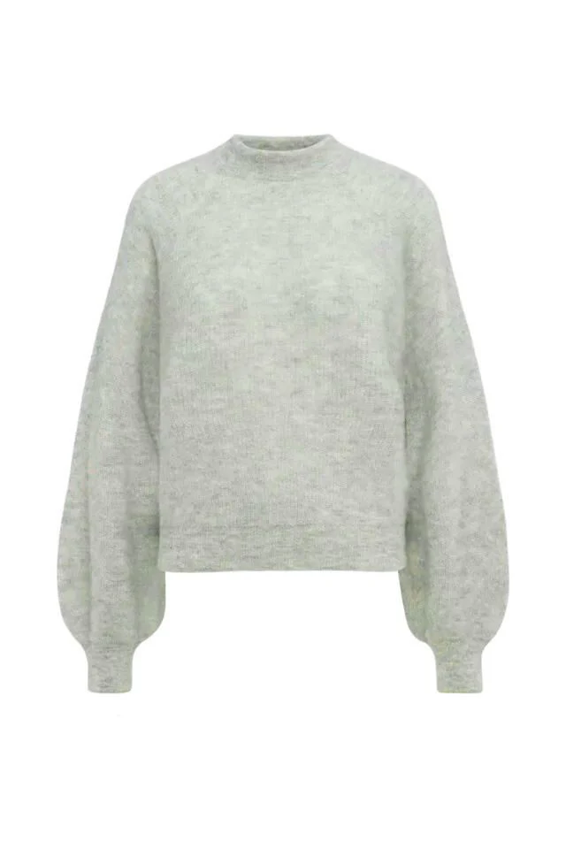 Pullover LARELYA mit Ballonärmeln aus Alpaka-Mix