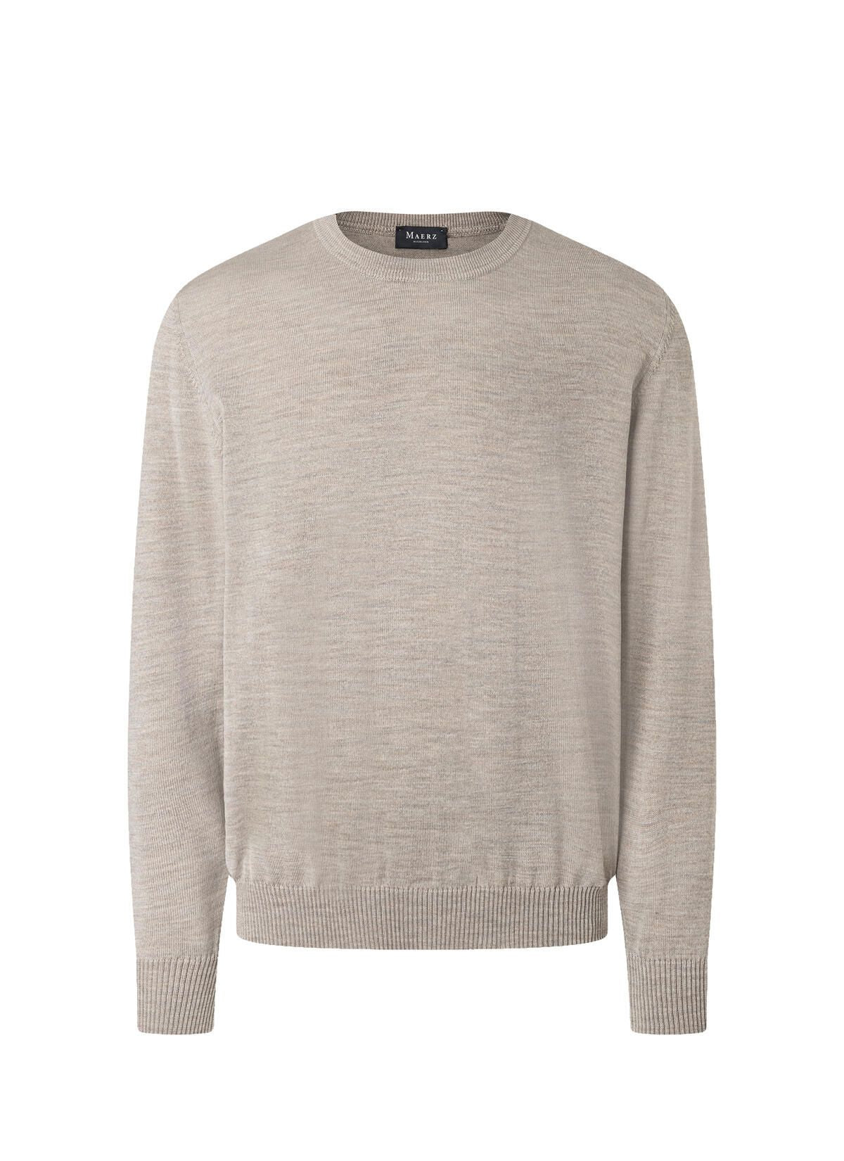 Pullover Rundhals 1/1 Arm, Iced Latte