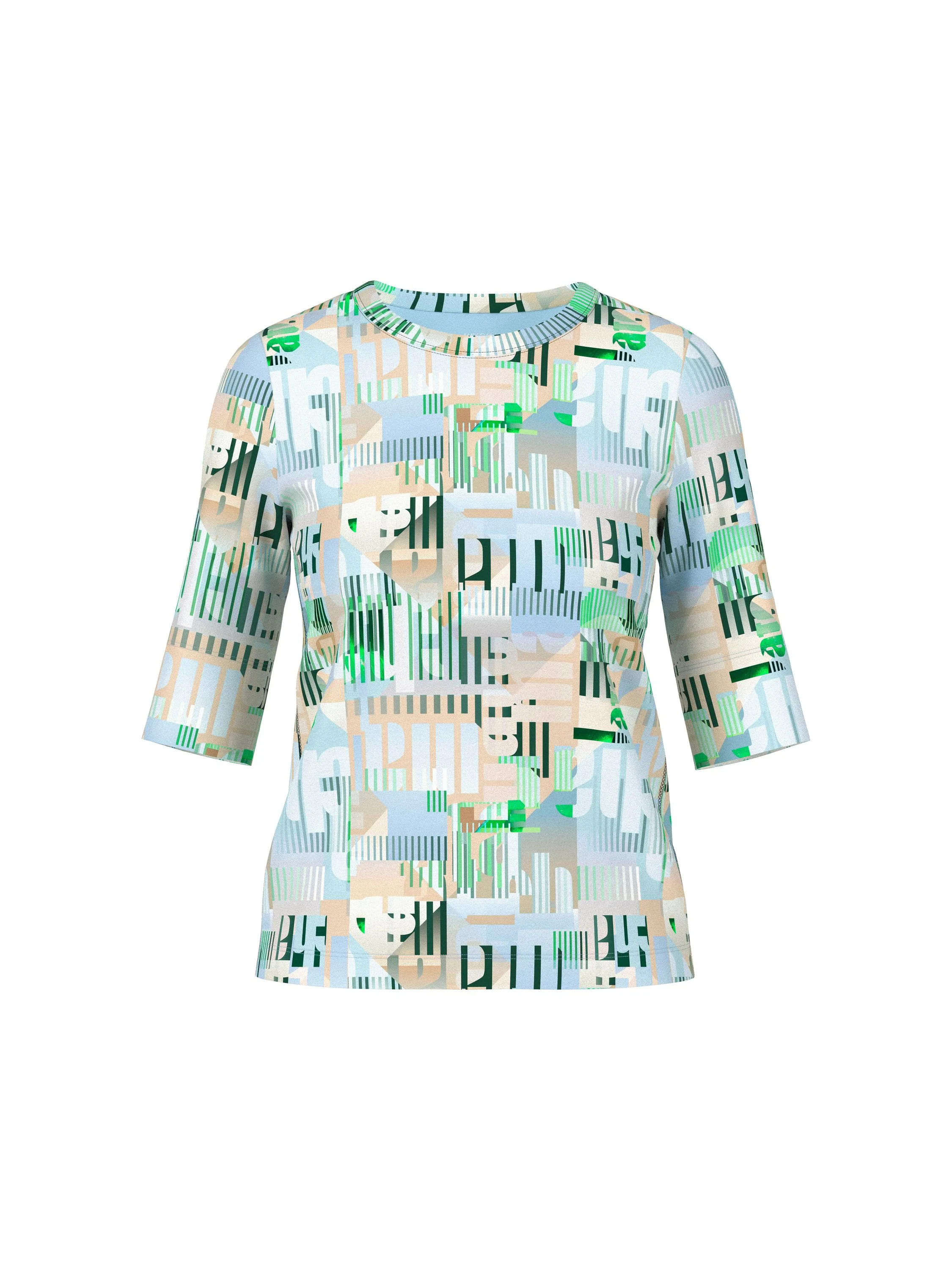 Ripp-Shirt aus Baumwollstretch