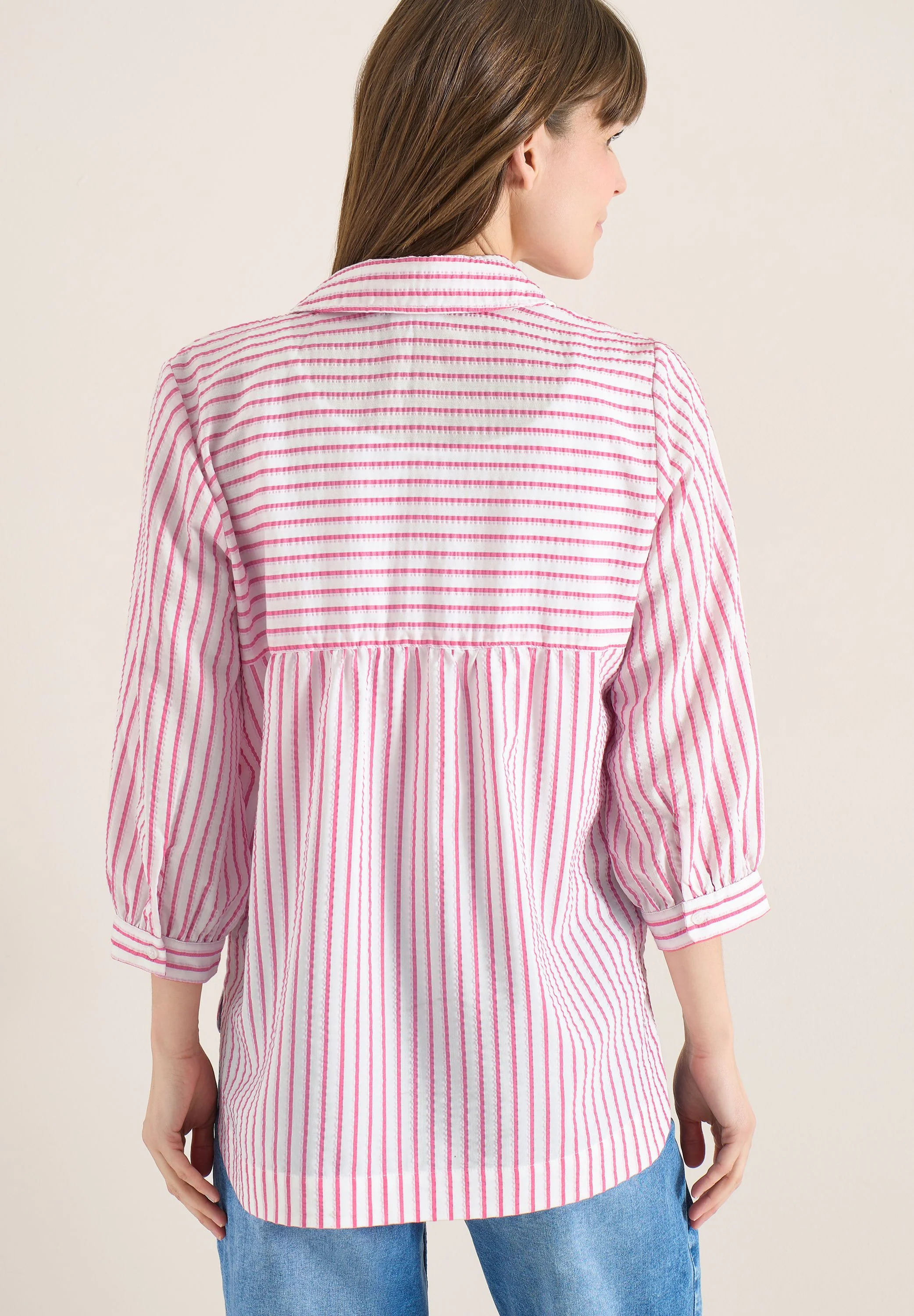 Seersucker-Bluse gestreift - Image 2