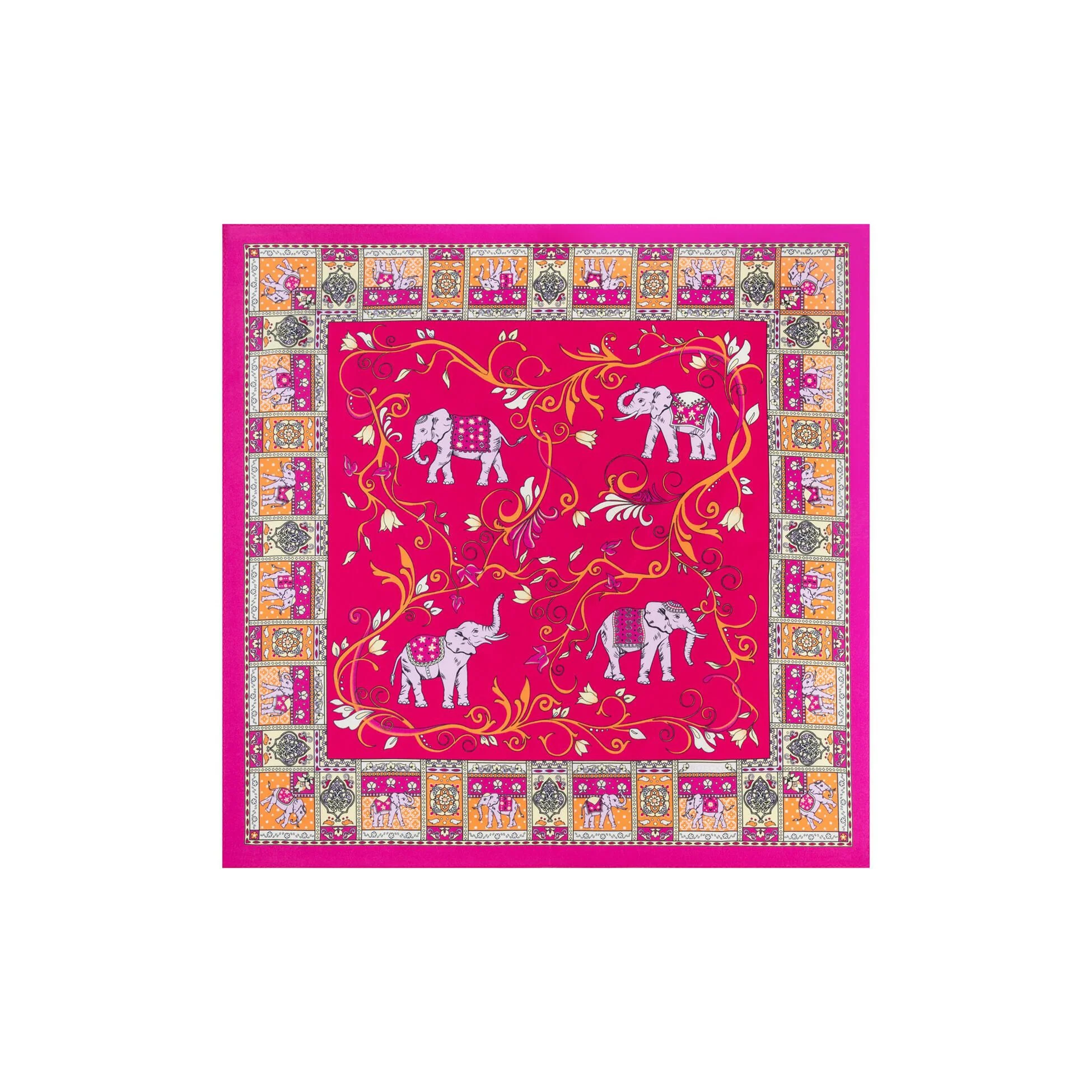 Seidentuch LUCKY ELEPHANT 53x53