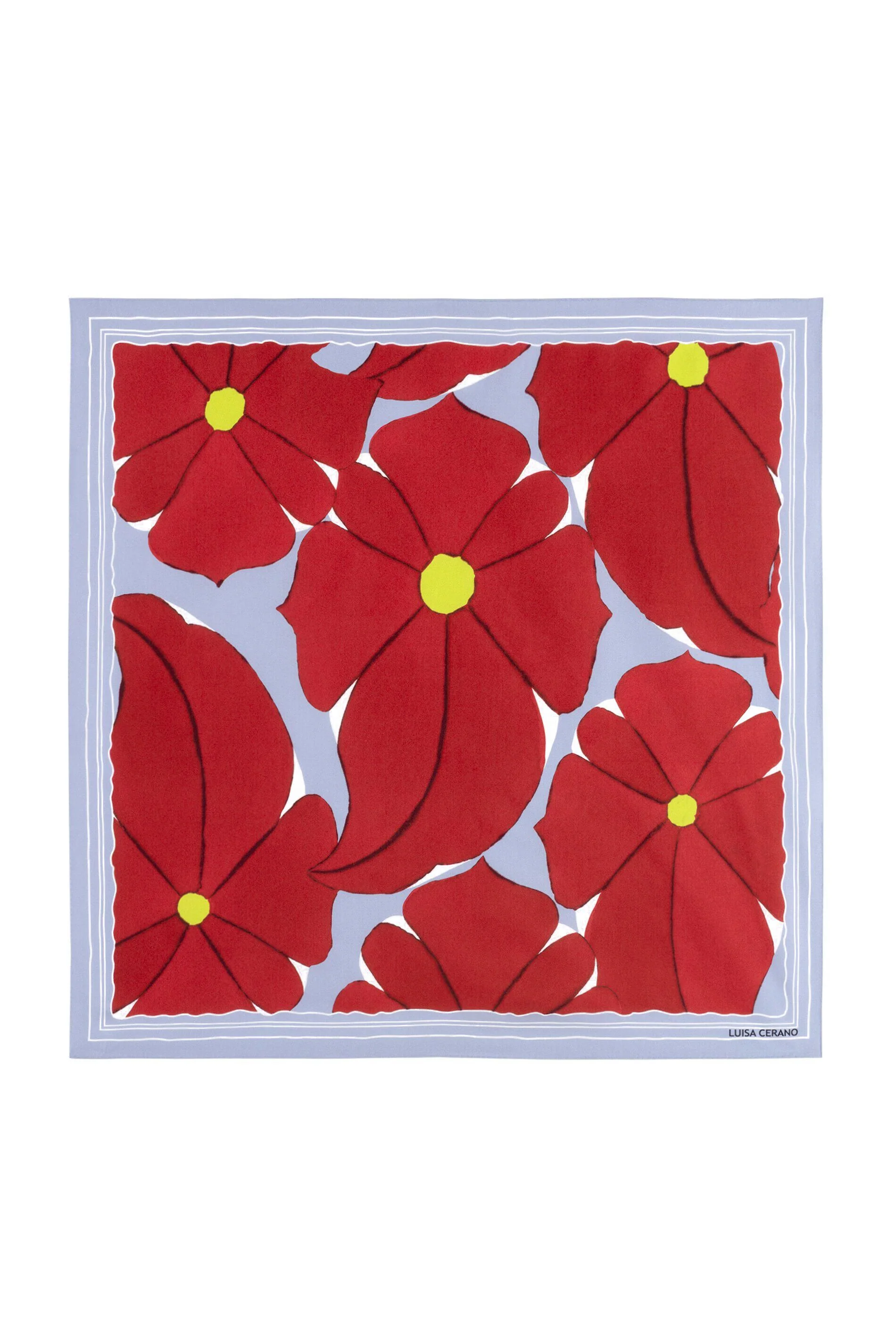 Seidentuch mit Flower-Print
