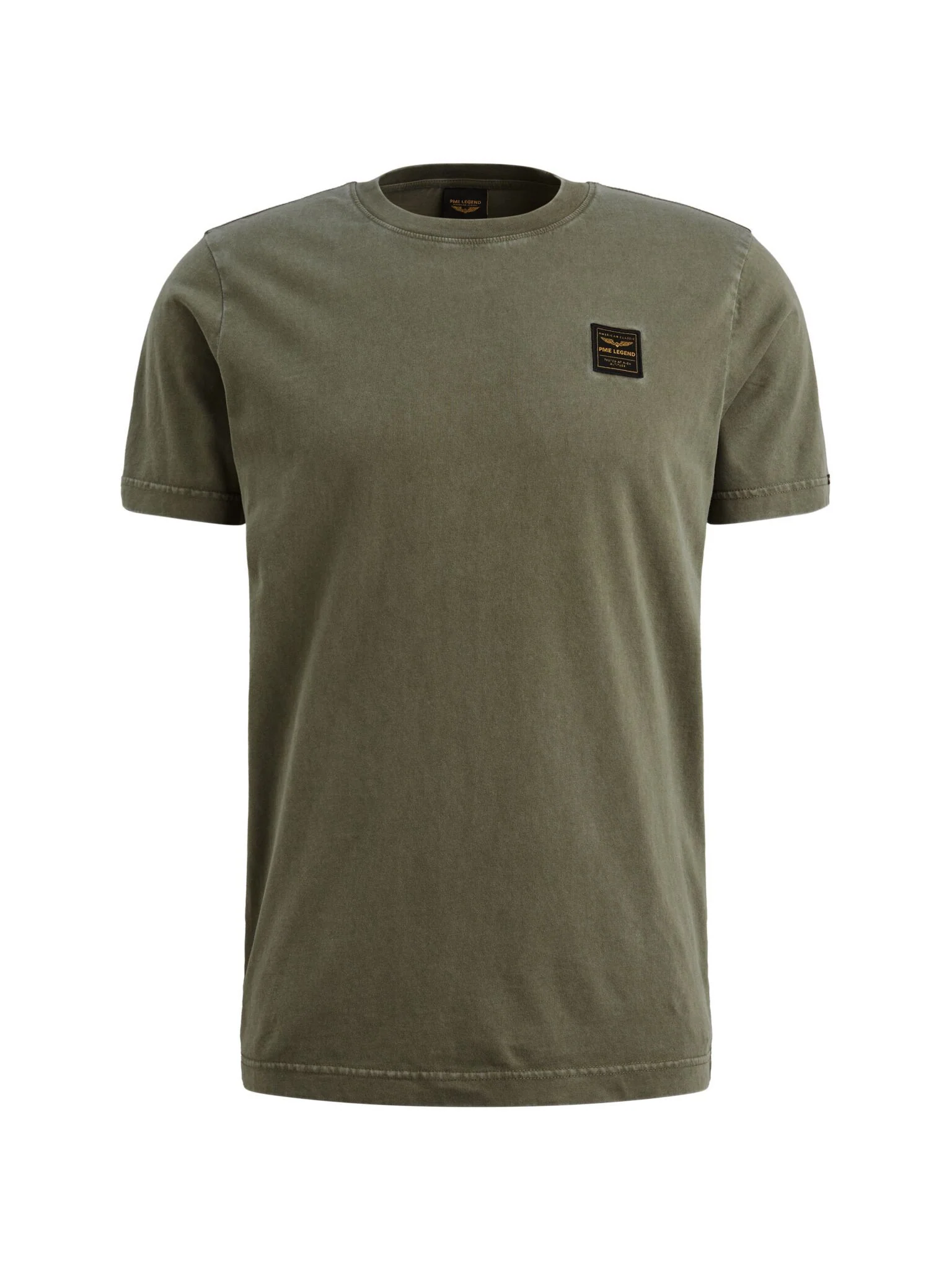 Short sleeve r-neck special washed, Ivy Green