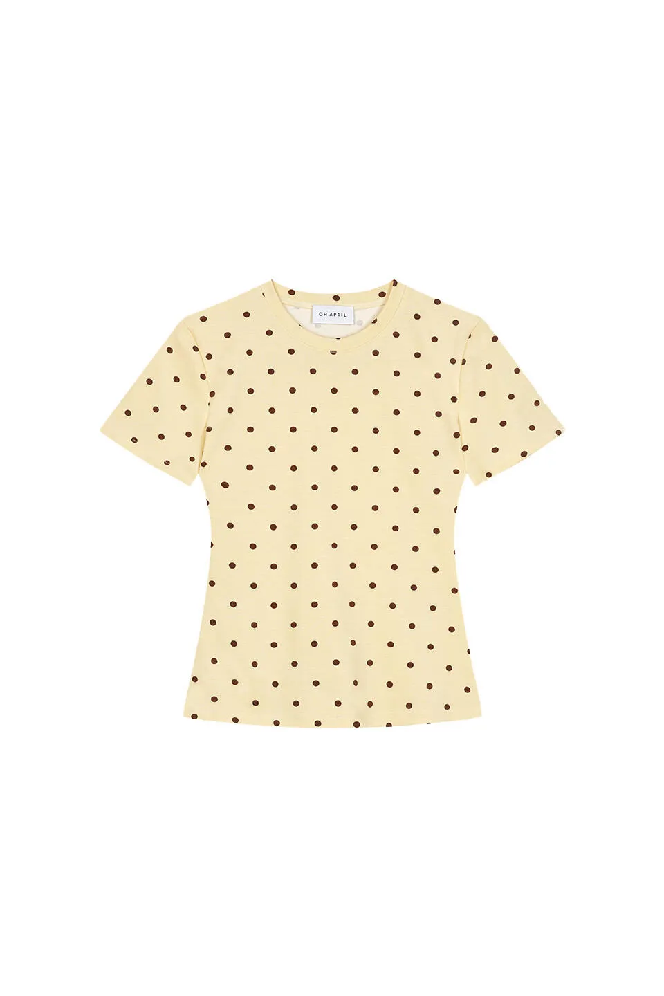 Slim Fit T-Shirt Gepunktet