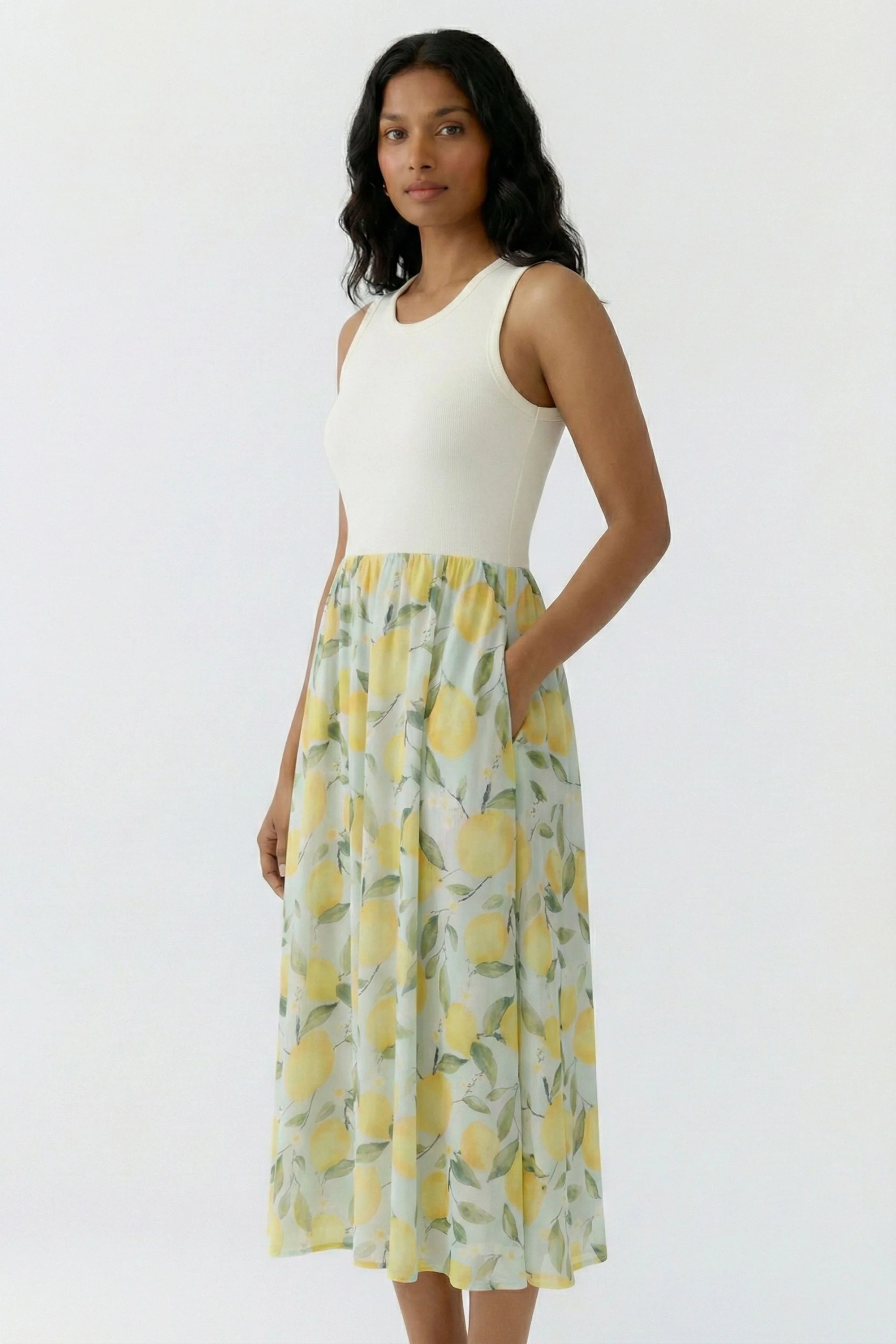 Sommerkleid Midi mit Print - Image 4