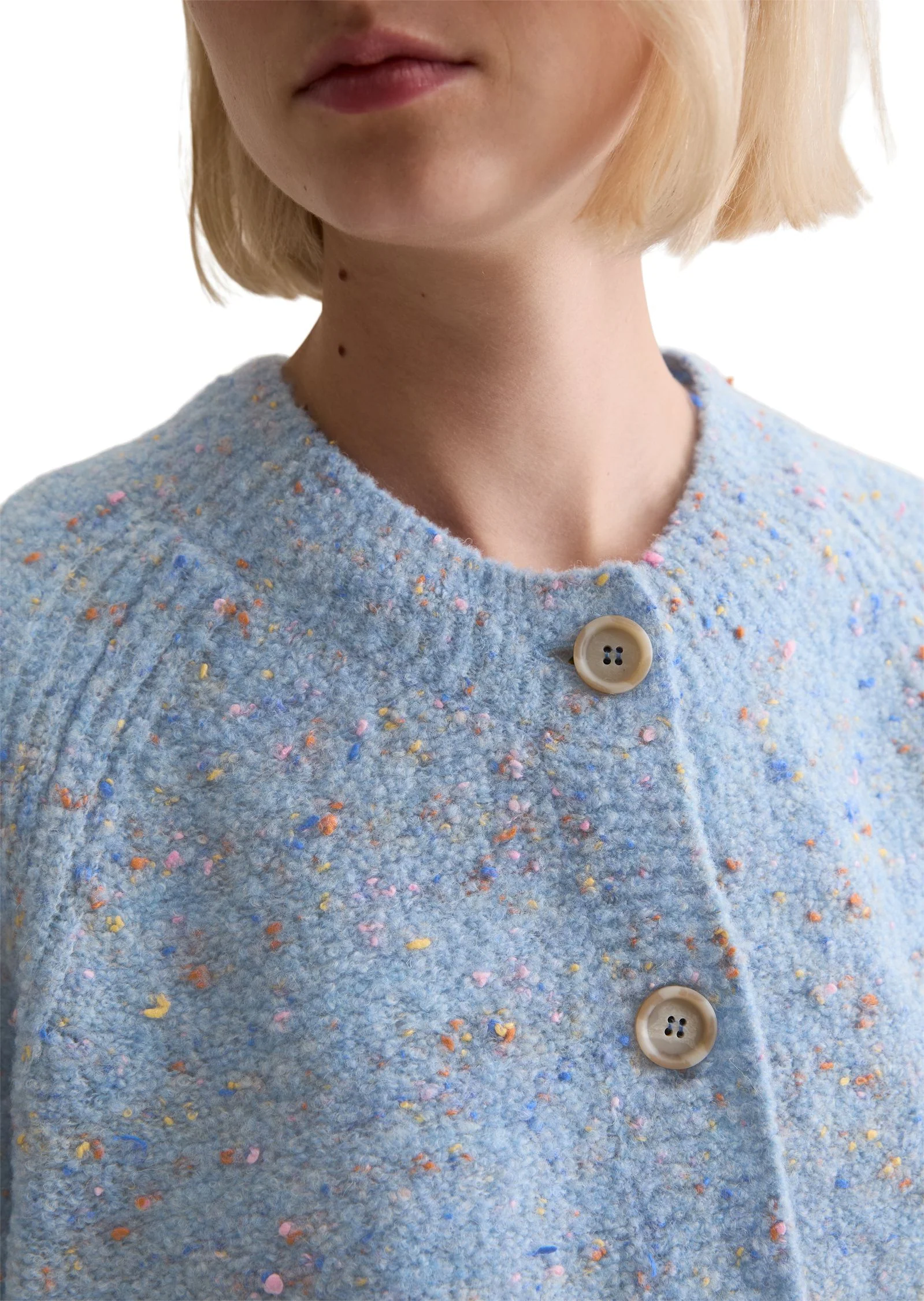 Stick-Cardigan aus Wollmix - Image 5