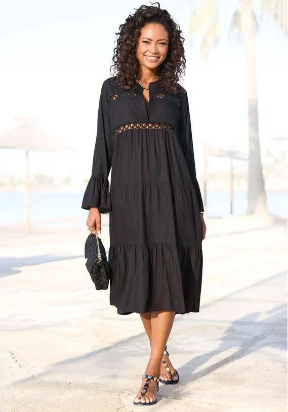 Strandkleid Midi aus Viskose - Image 3