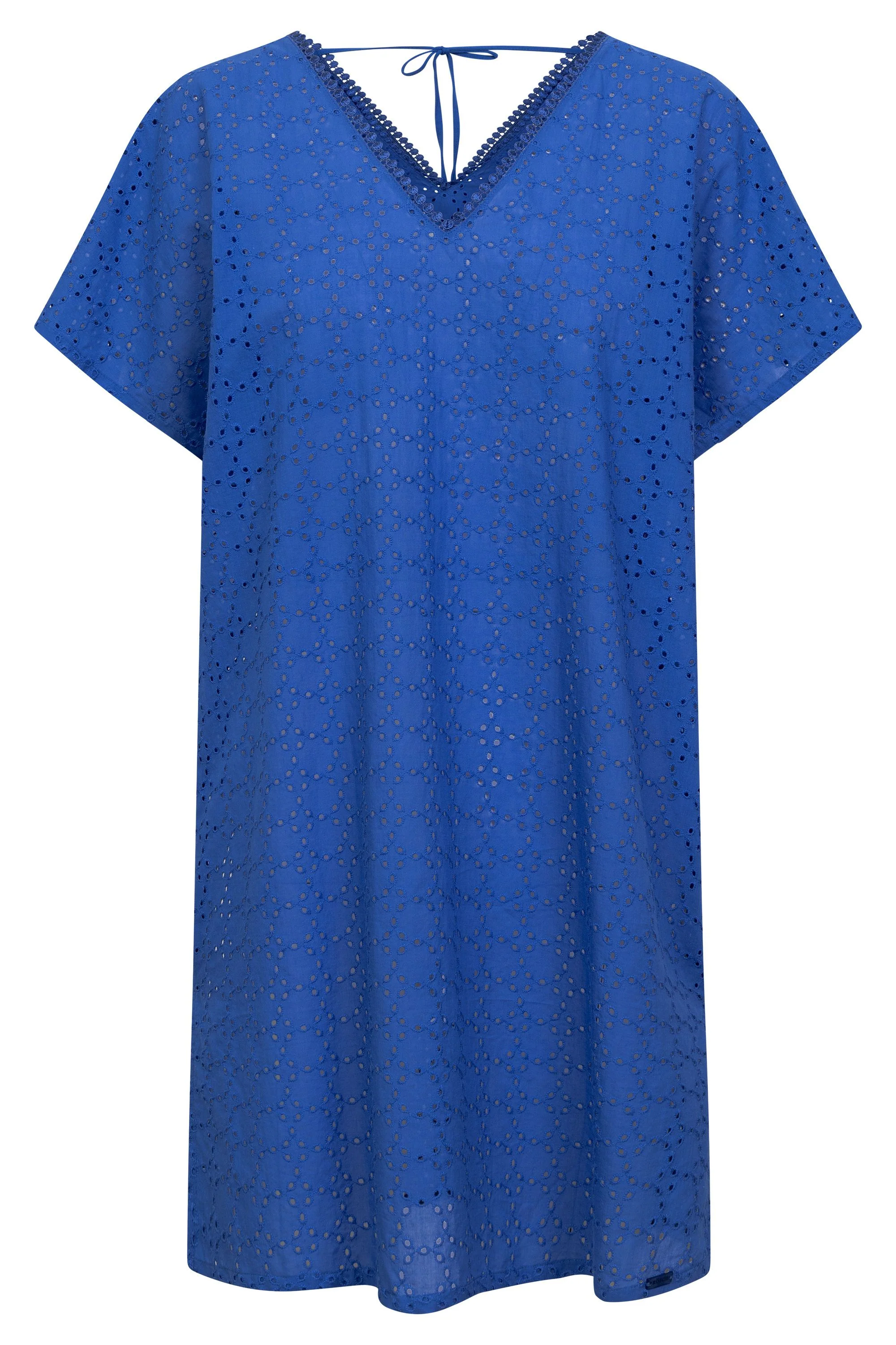 Strandkleid Mini aus Baumwolle