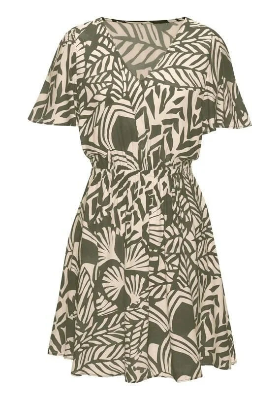 Strandkleid Mini aus Viskose