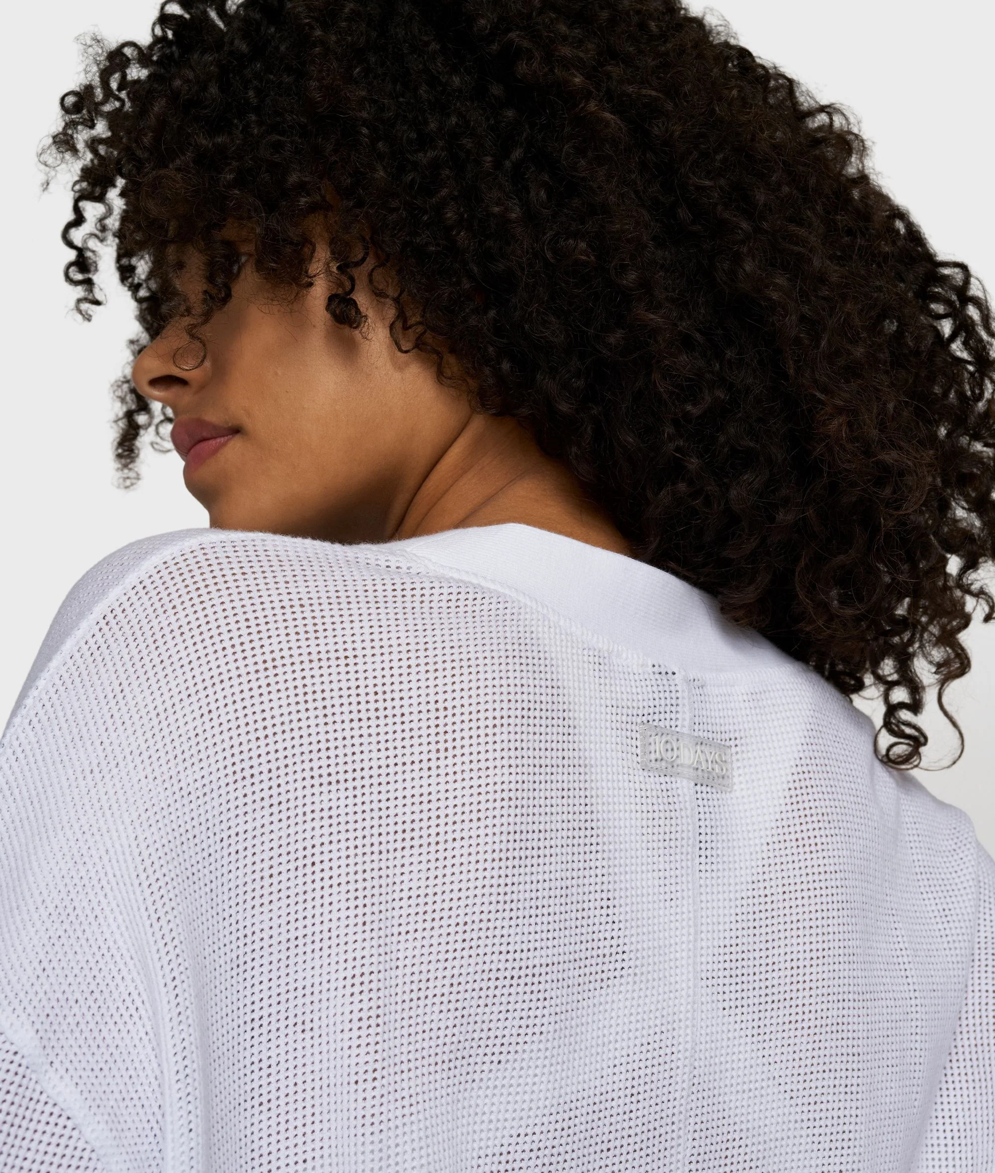 Strick-Cardigan aus Baumwoll-Mesh - Image 3