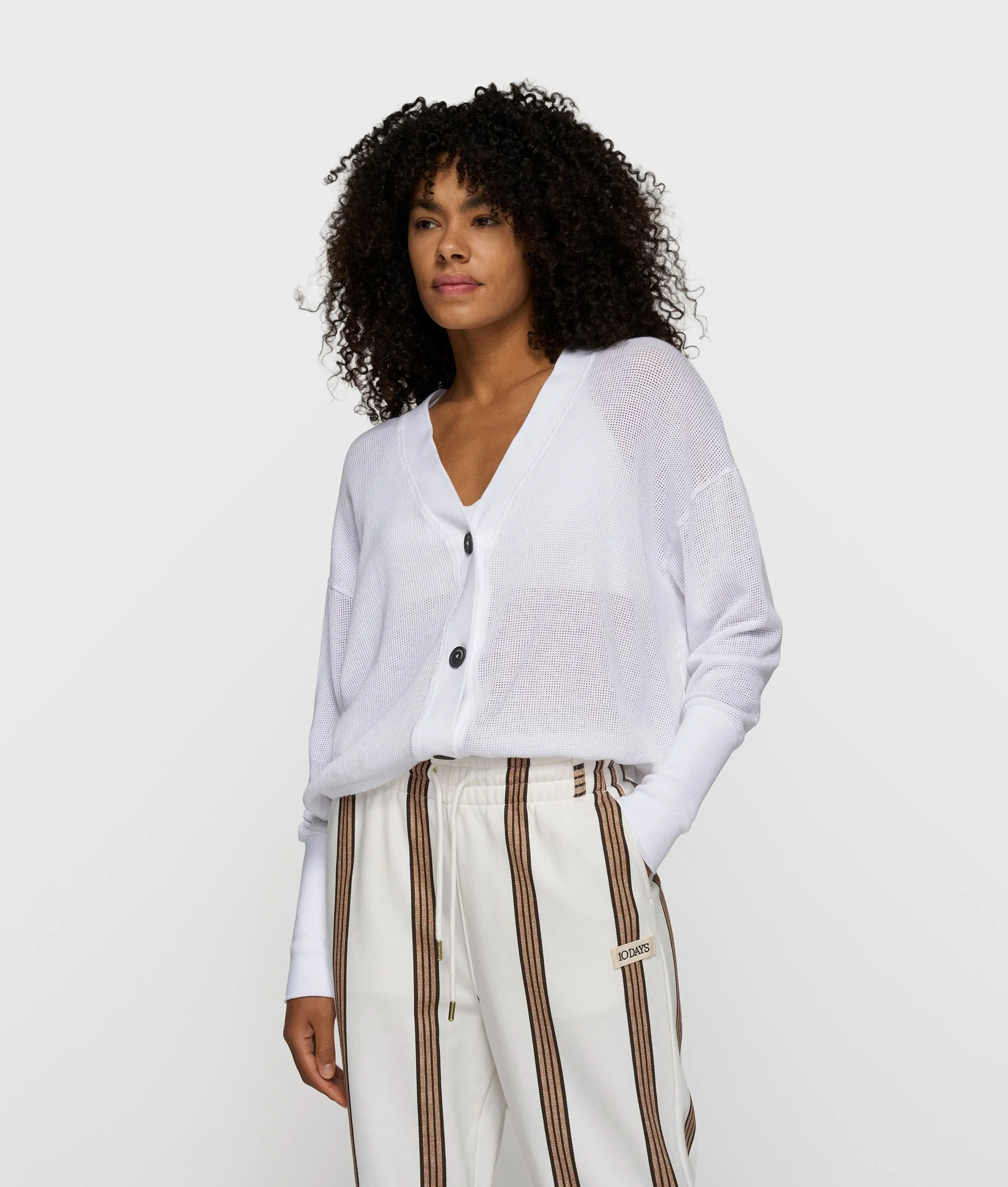 Strick-Cardigan aus Baumwoll-Mesh - Image 4