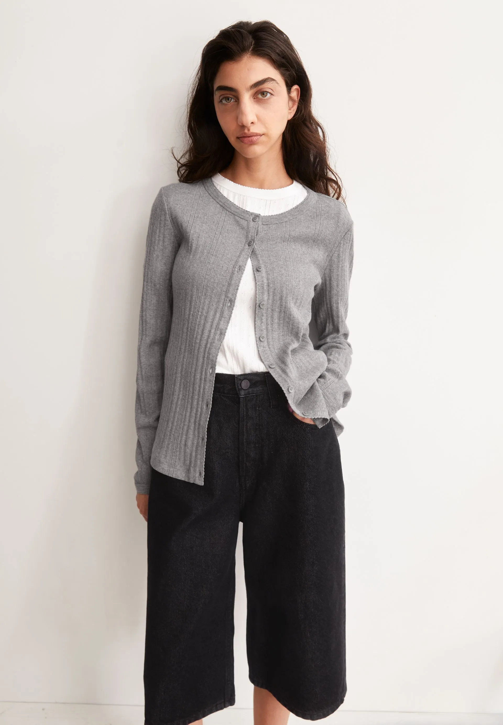 Strick-Cardigan POINTELLE aus Bio-Baumwolle - Image 2