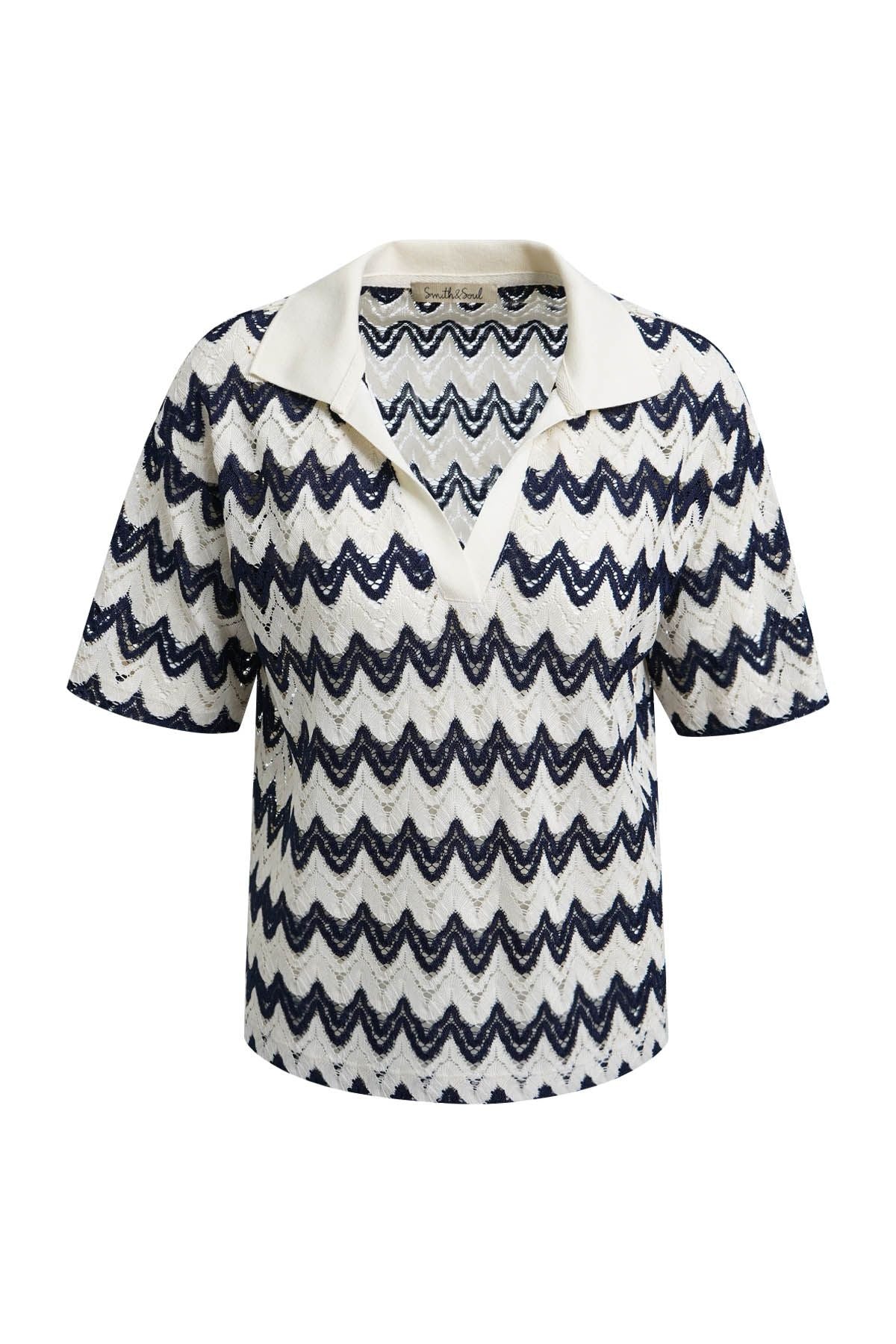 Strick-Poloshirt