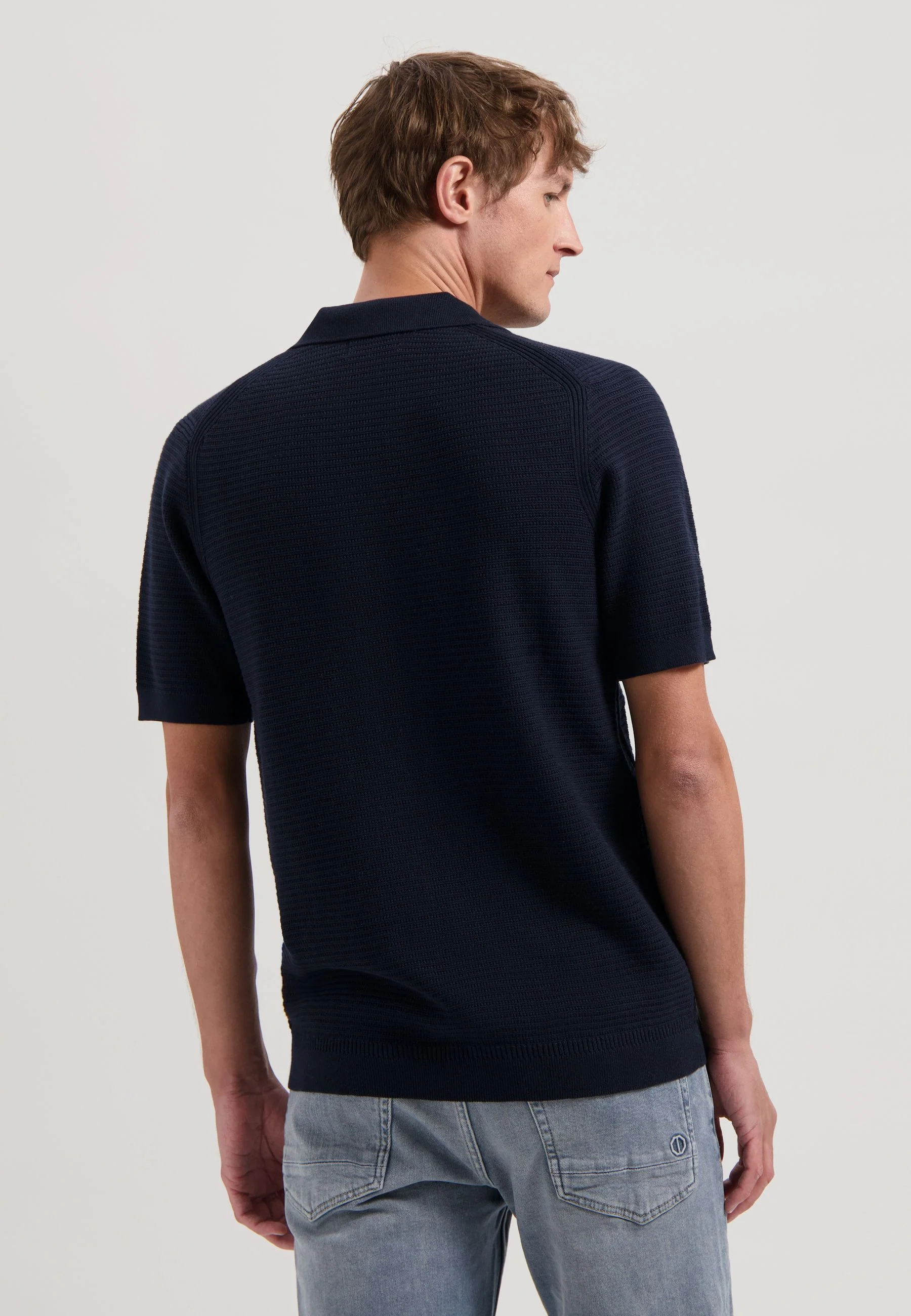 Strick-Poloshirt aus Baumwolle - Image 3