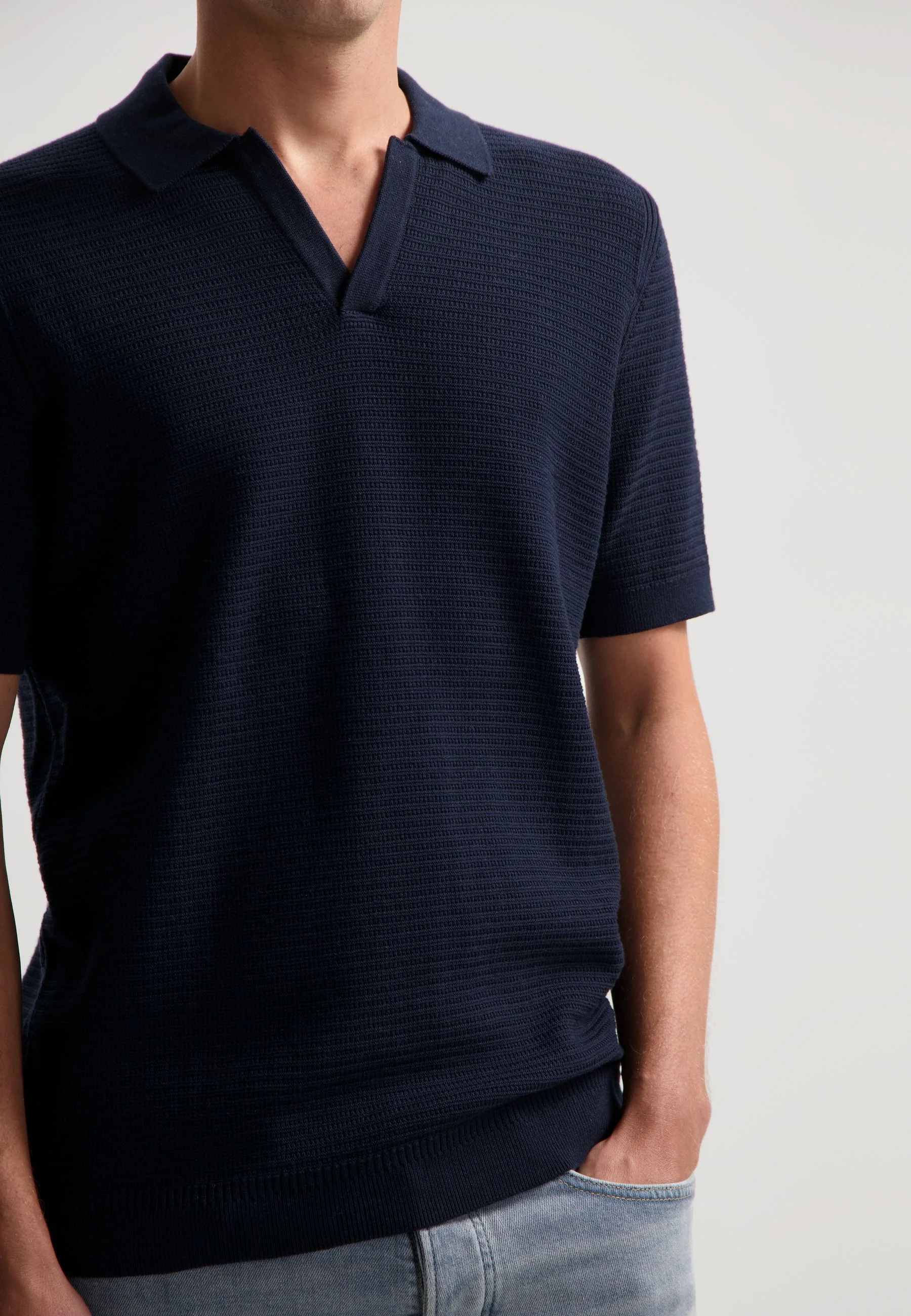 Strick-Poloshirt aus Baumwolle - Image 5