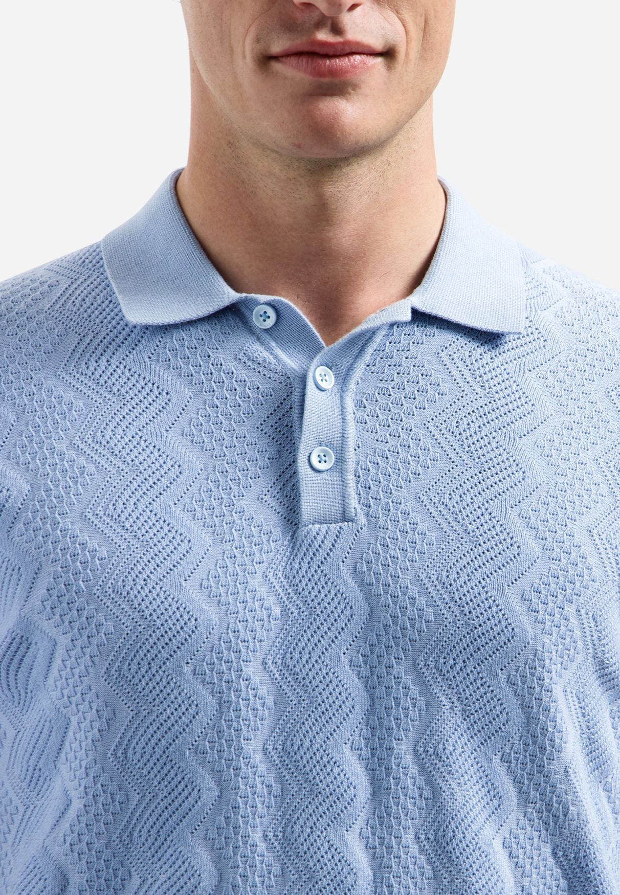 Strick-Poloshirt aus Baumwollmix - Image 7