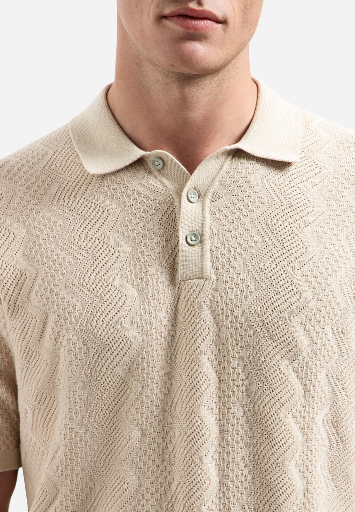 Strick-Poloshirt aus Baumwollmix - Image 7