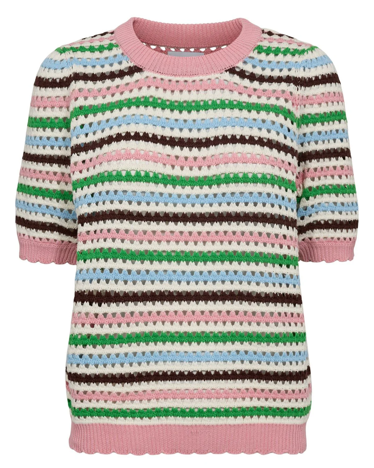 Strick-T-Shirt aus Baumwolle