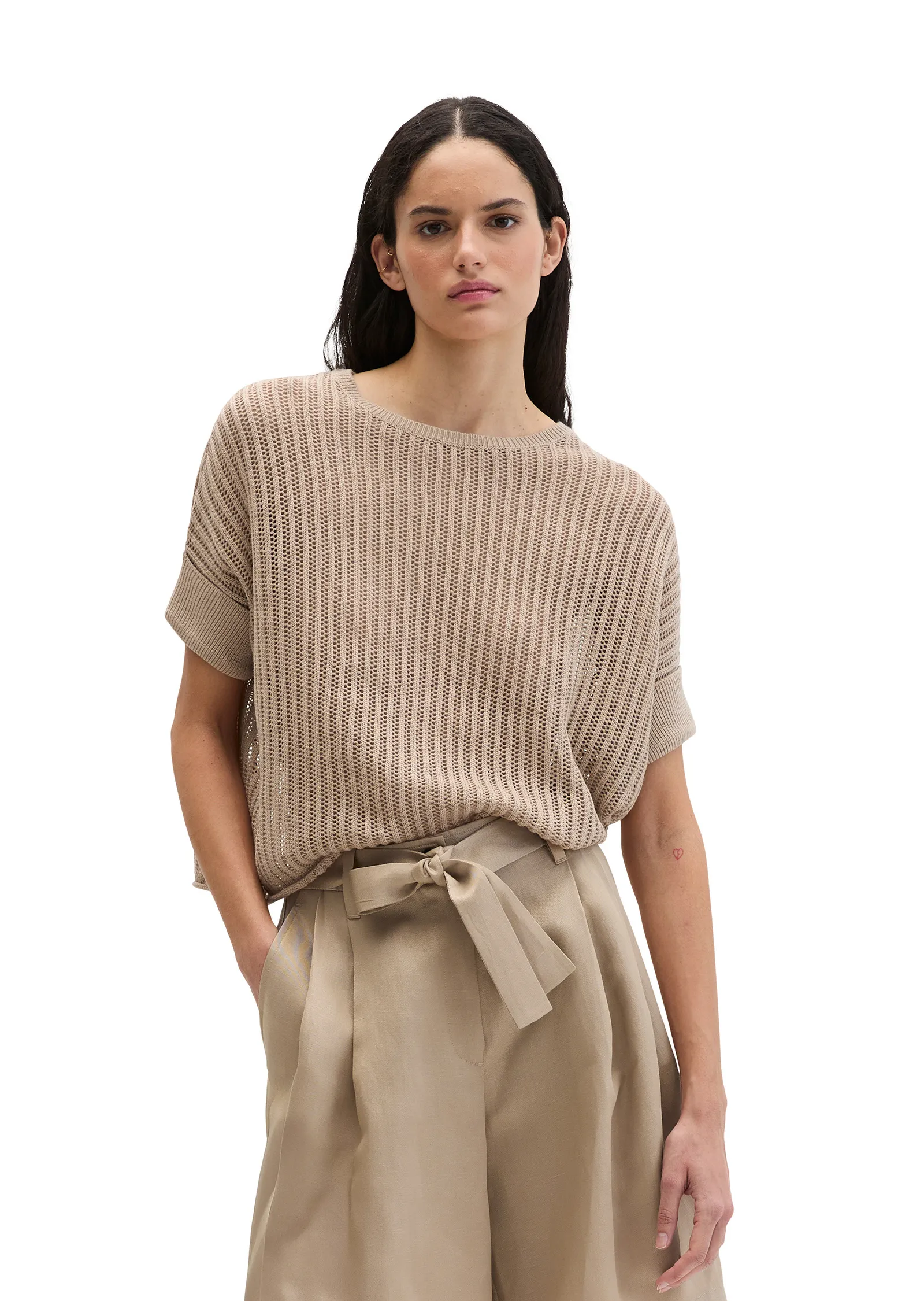 Strick-T-Shirt aus Baumwolle - Image 3