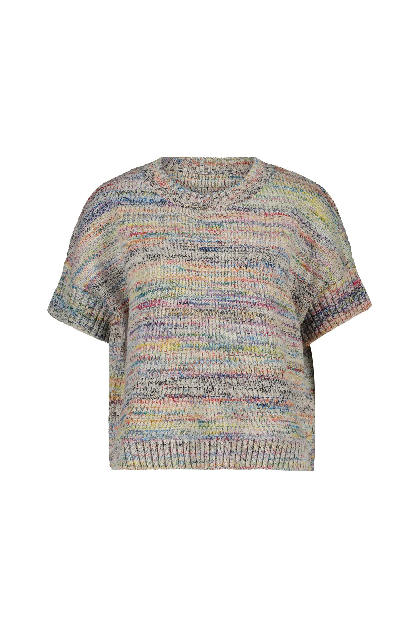 Strick-T-Shirt aus Baumwollmix