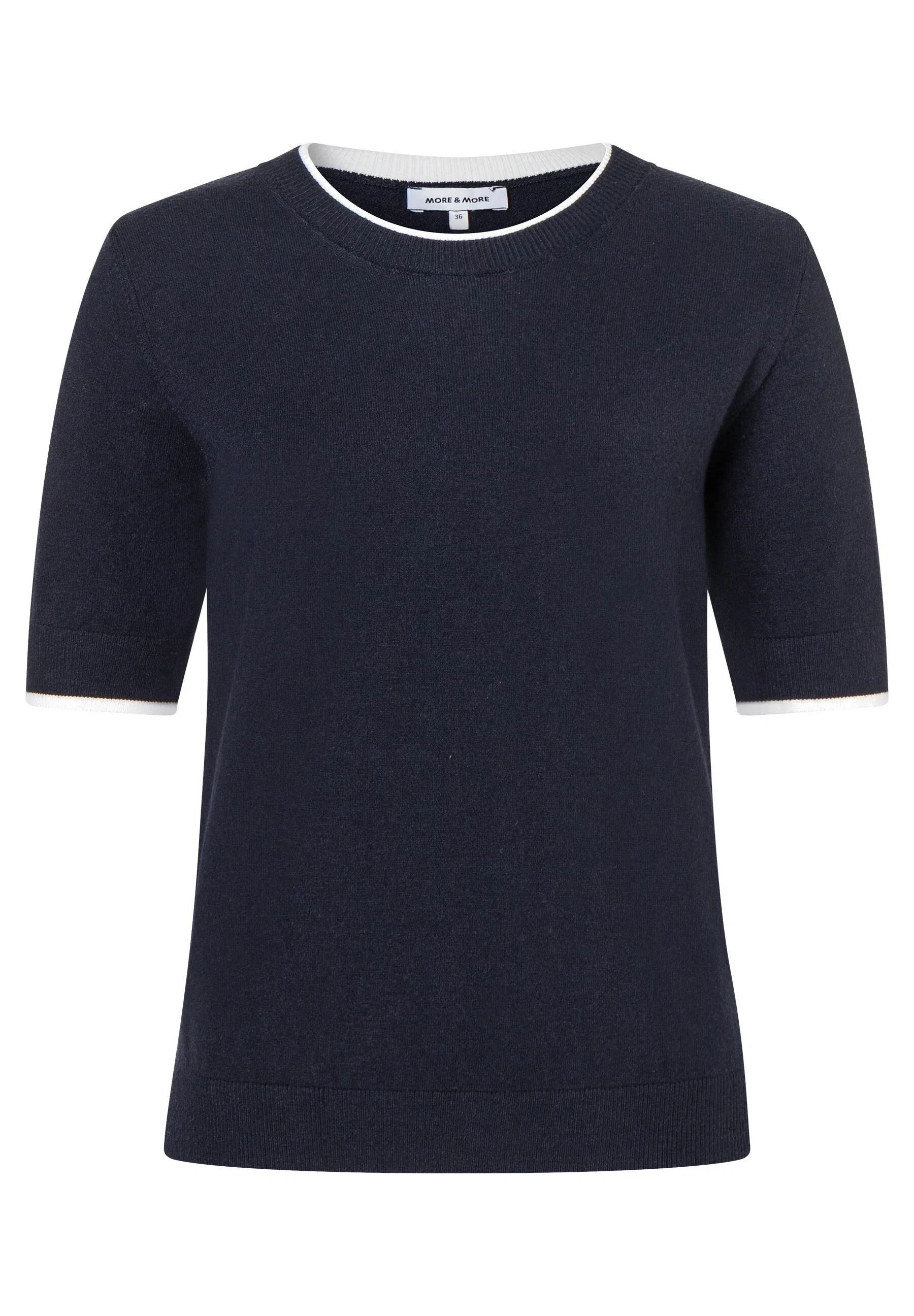 Strick-T-Shirt aus Viskosemix