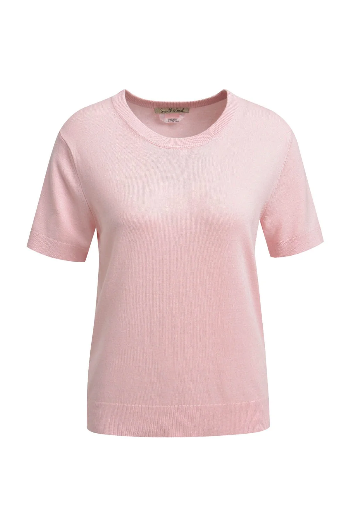 Strick-T-Shirt aus Viskosemix