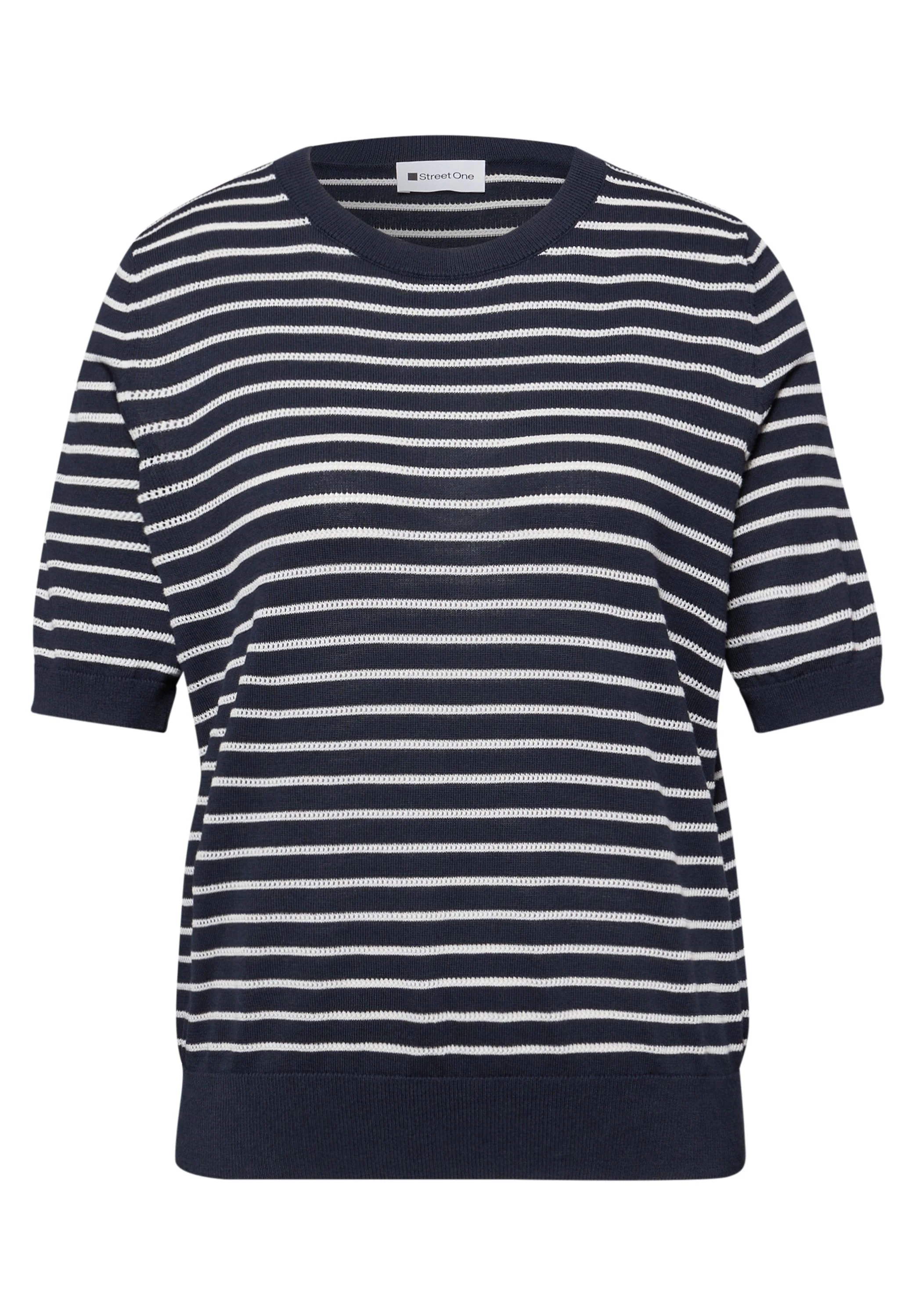 Strick-T-Shirt aus Viskosemix