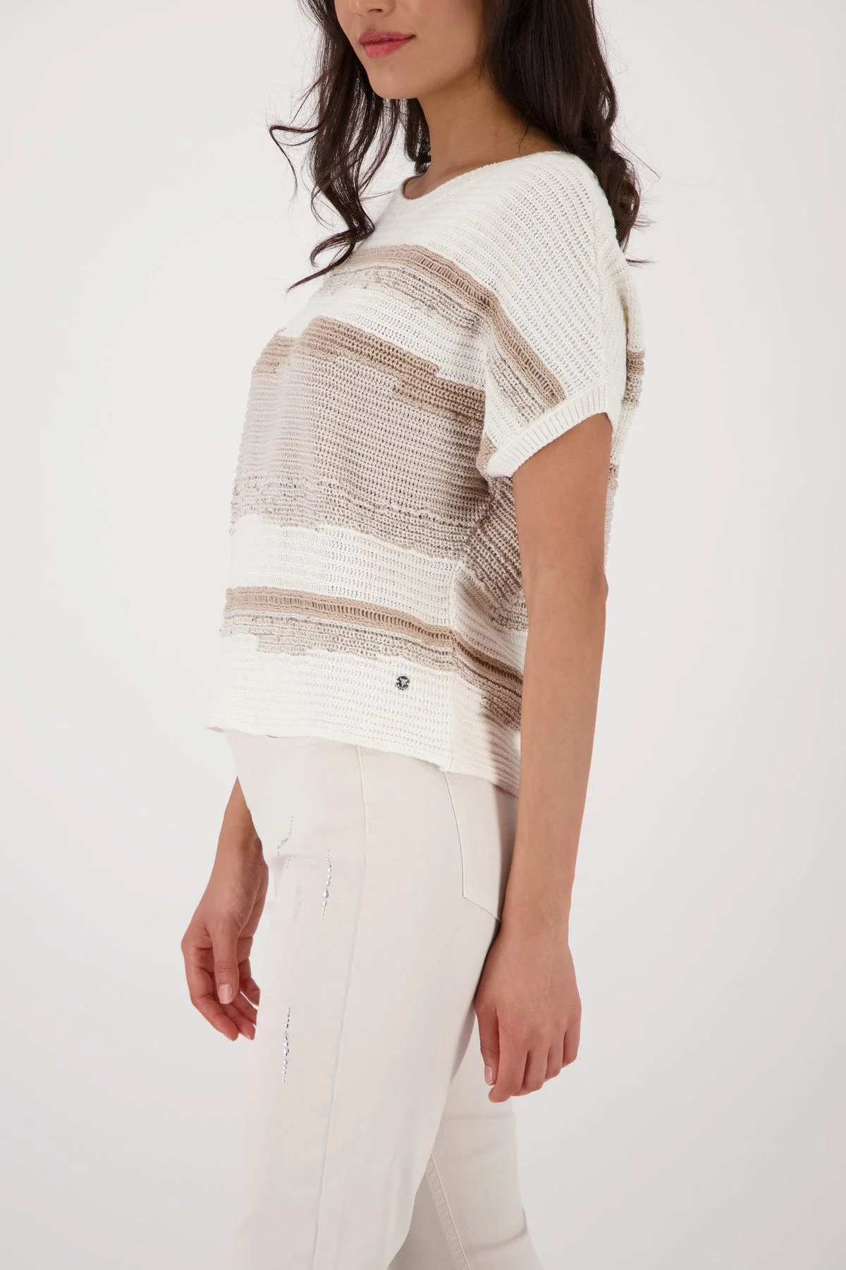Strick-T-Shirt gestreift - Image 3