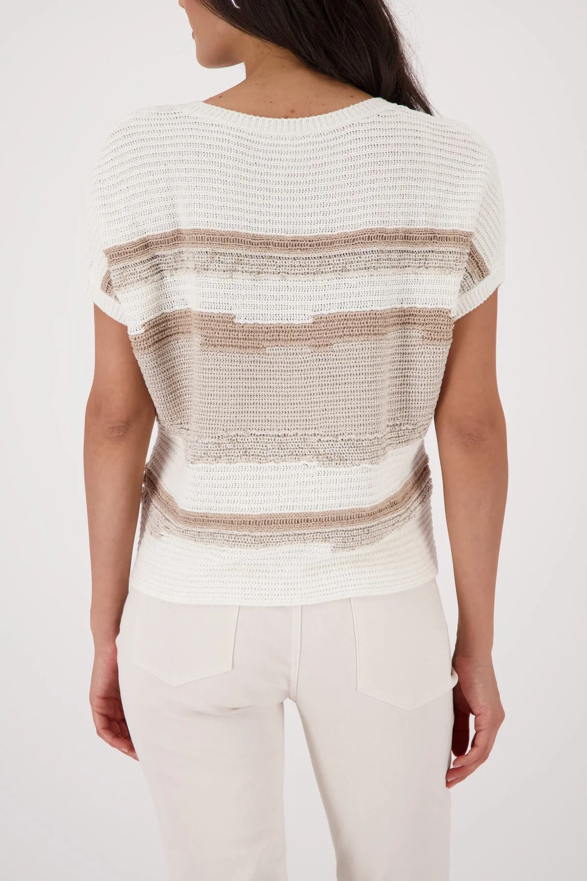 Strick-T-Shirt gestreift - Image 4
