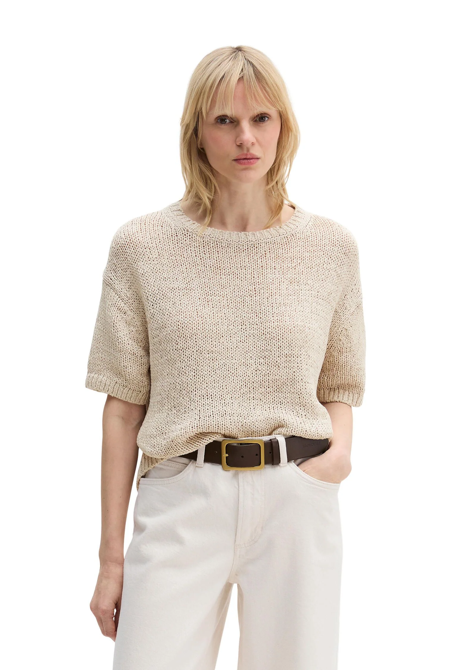 Strick-T-Shirt Loose Fit - Image 2