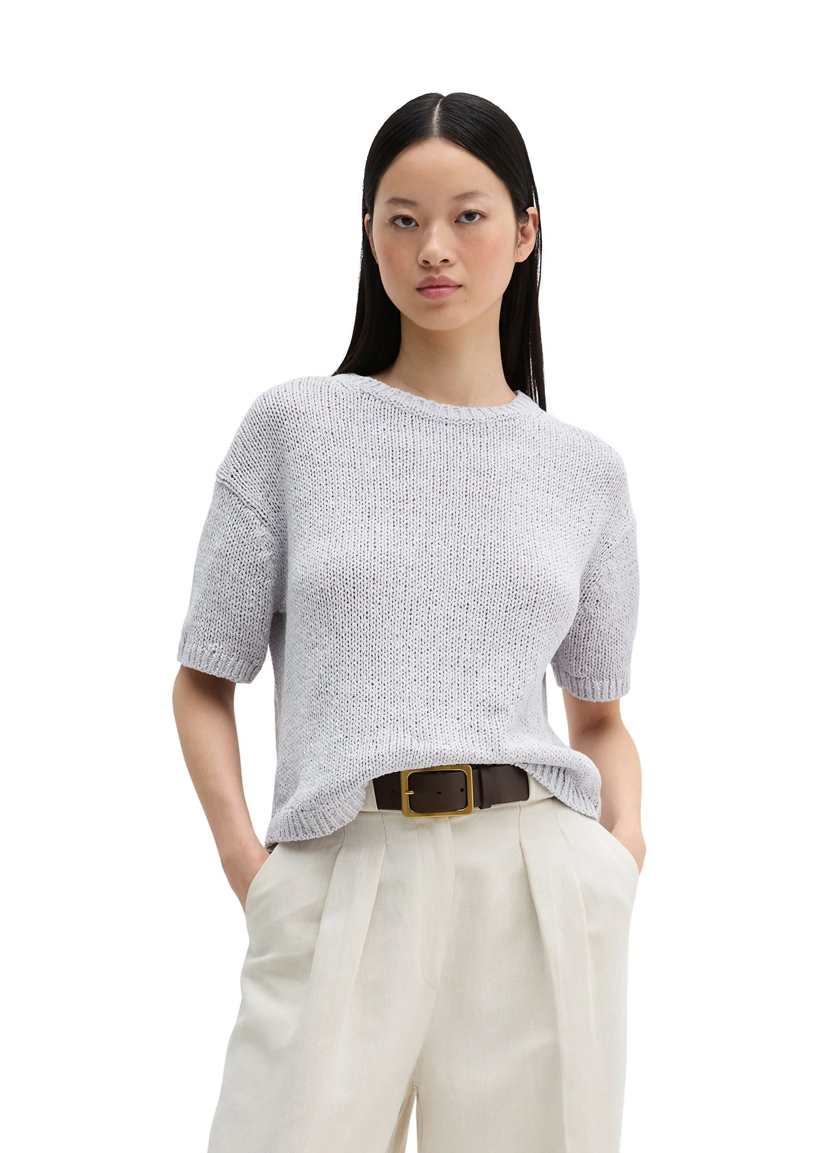 Strick-T-Shirt Loose Fit - Image 3