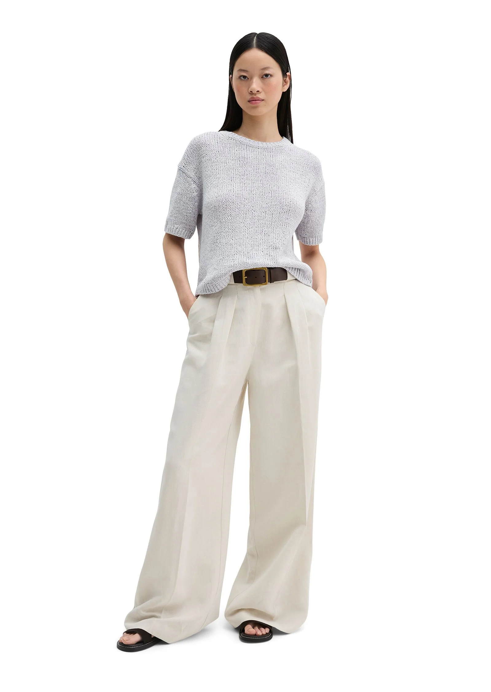Strick-T-Shirt Loose Fit - Image 4