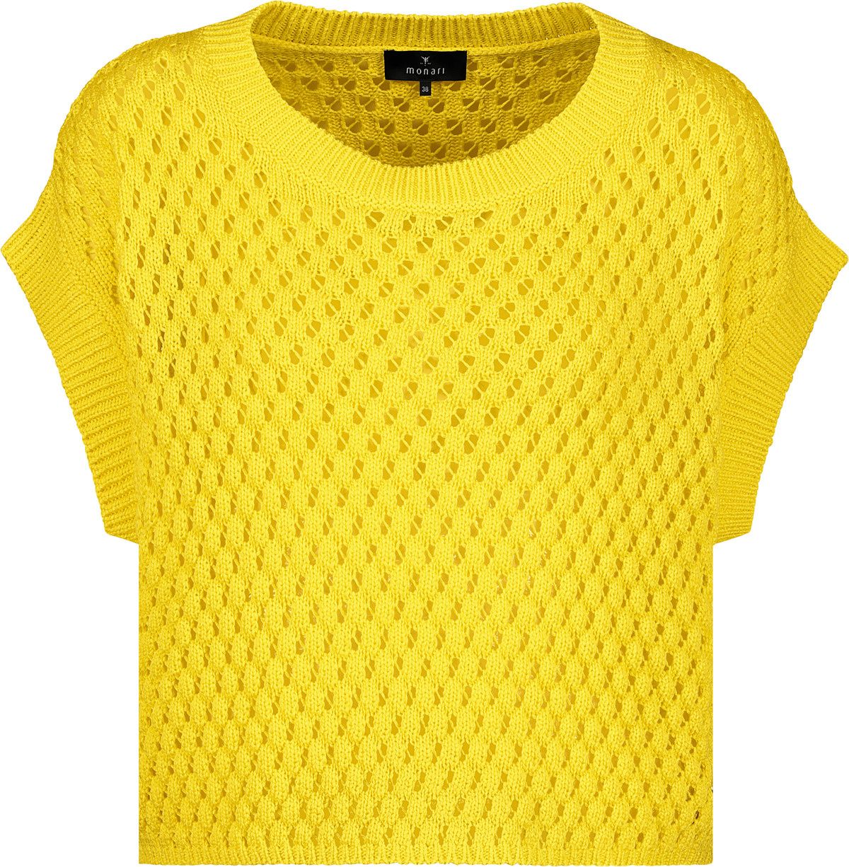 Strick-T-Shirt mit Rundhalsausschnitt