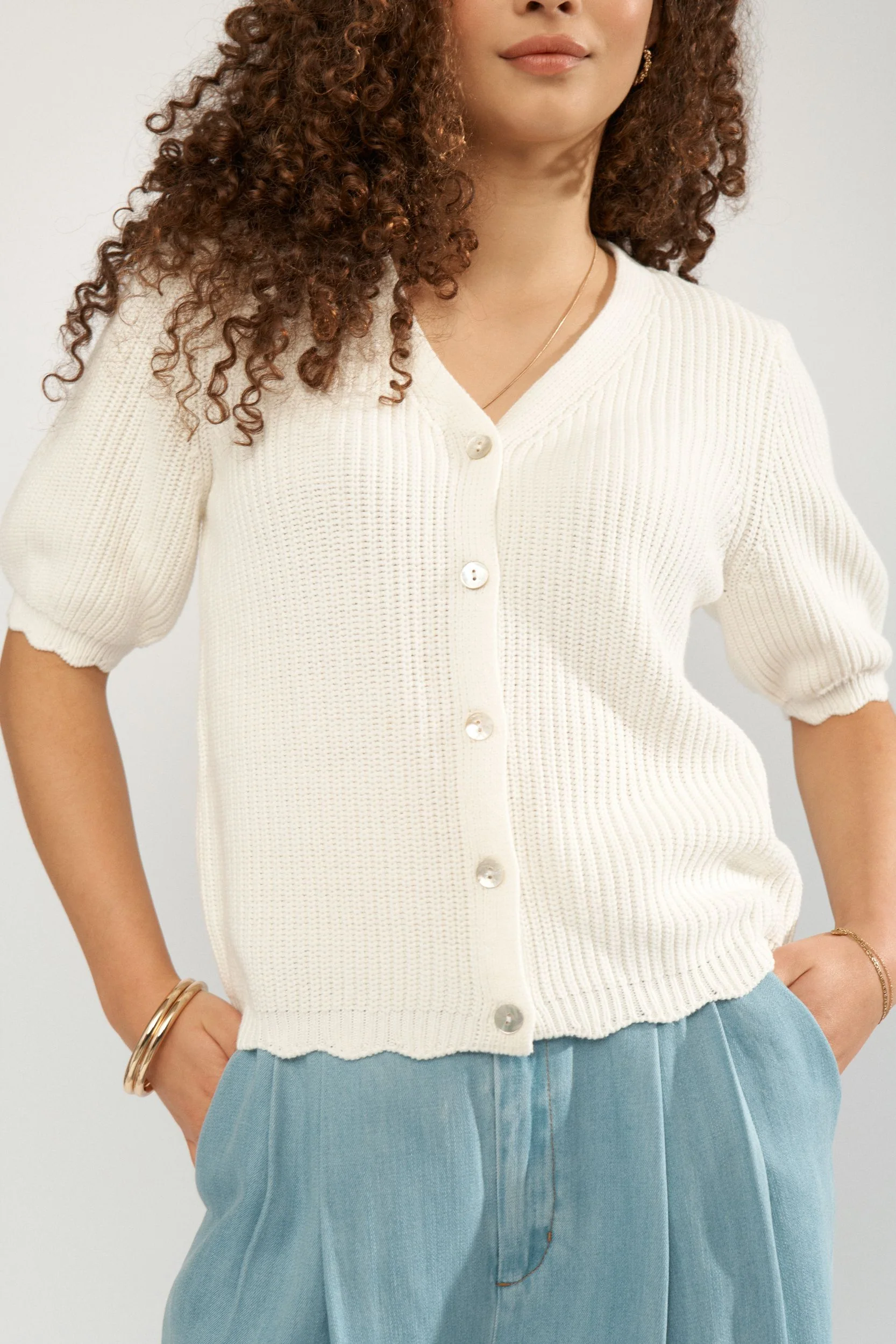 Strickcardigan aus Baumwollmix - Image 4