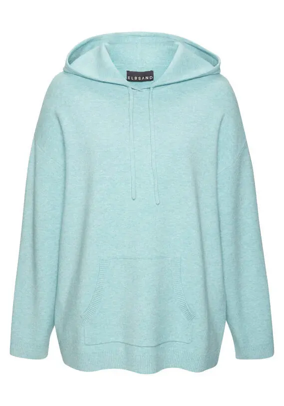 Strickhoodie aus Viskosemix
