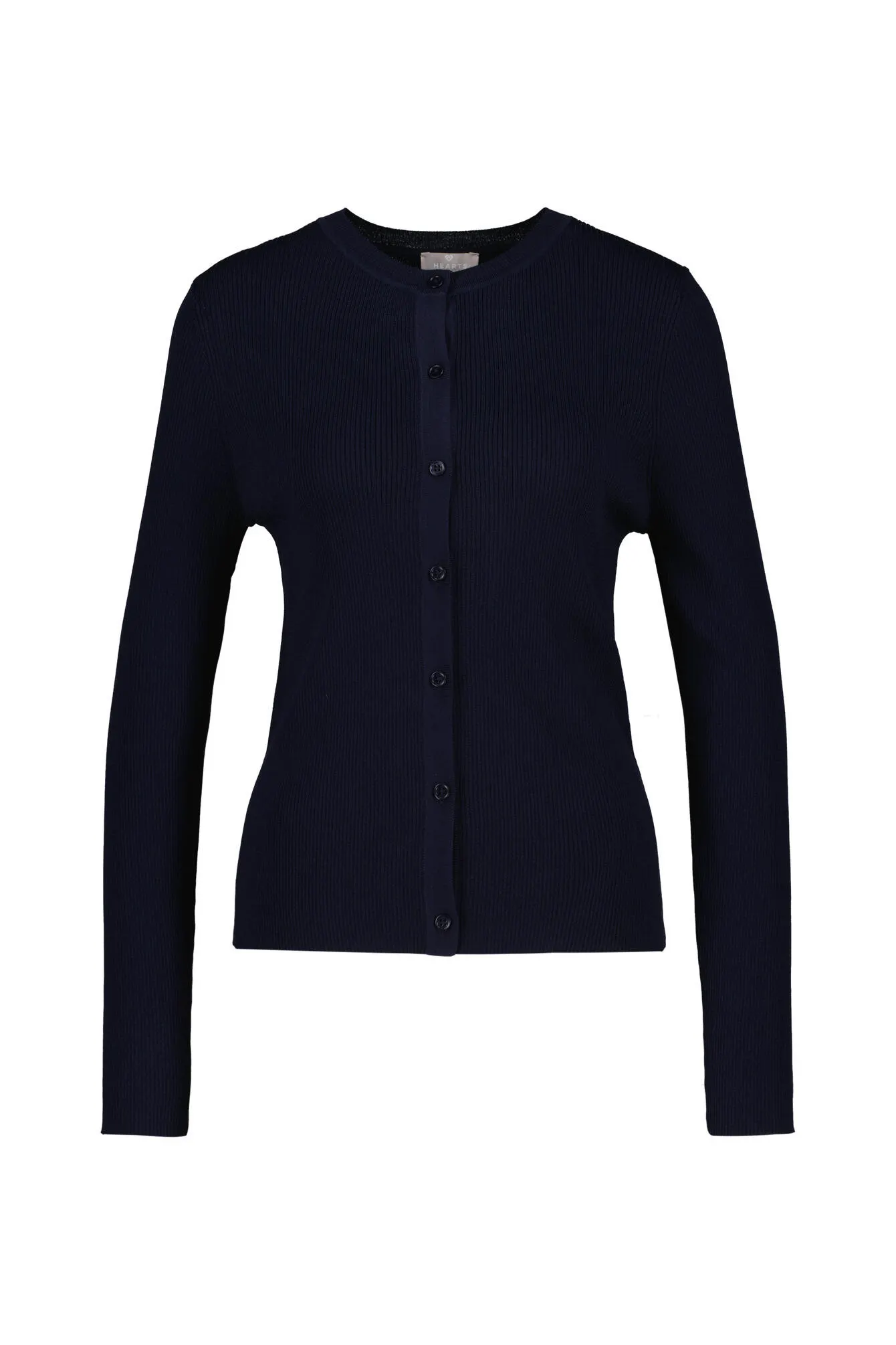 Strickjacke aus Rippstrick