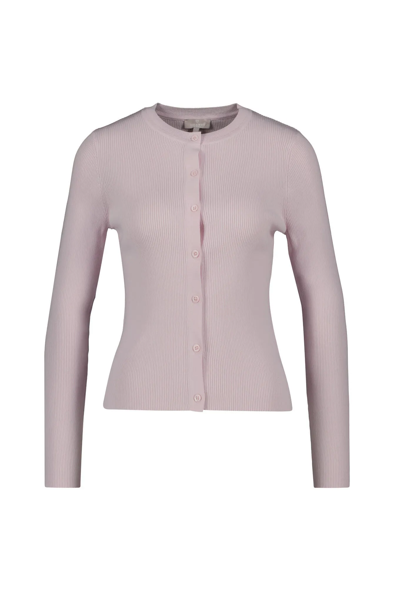 Strickjacke aus Rippstrick