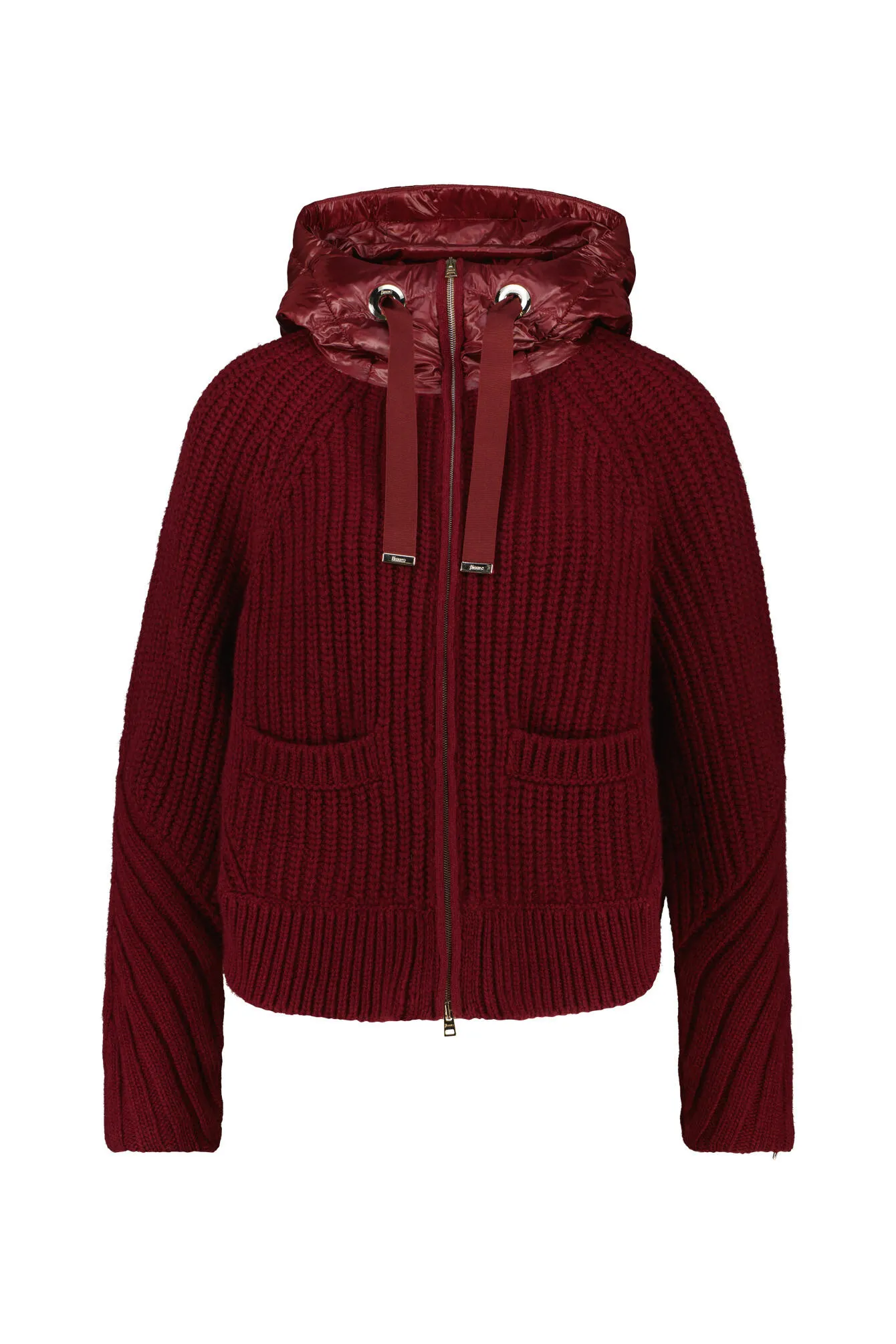 Strickjacke mit Kapuze