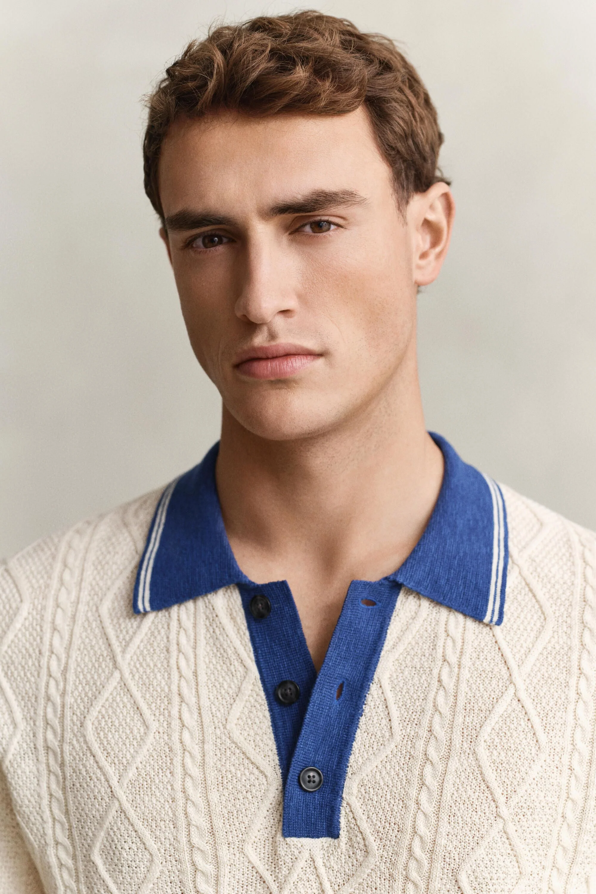 Strickpolopullover aus Leinen-, Seide-, Baumwollmix - Image 4