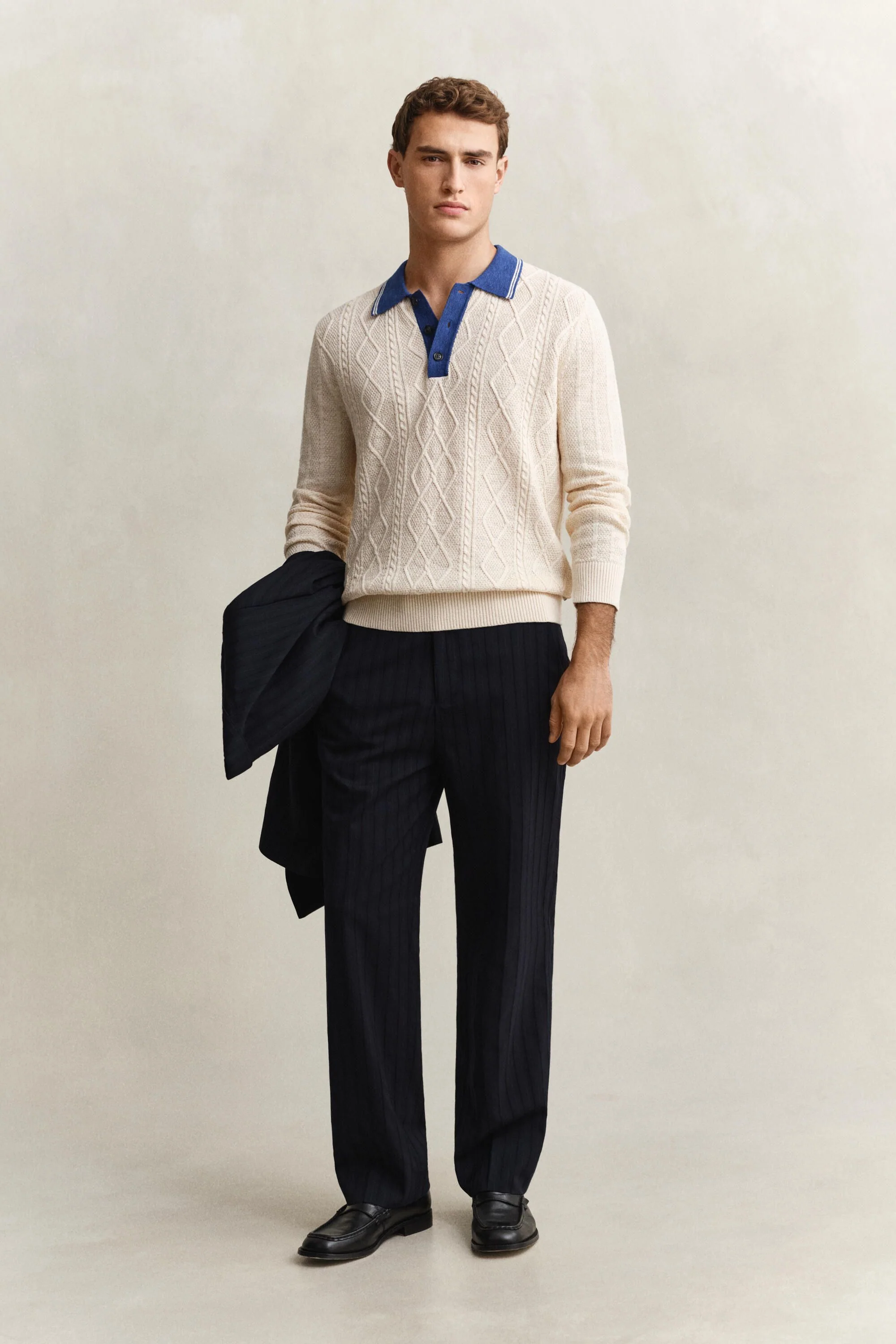 Strickpolopullover aus Leinen-, Seide-, Baumwollmix - Image 5