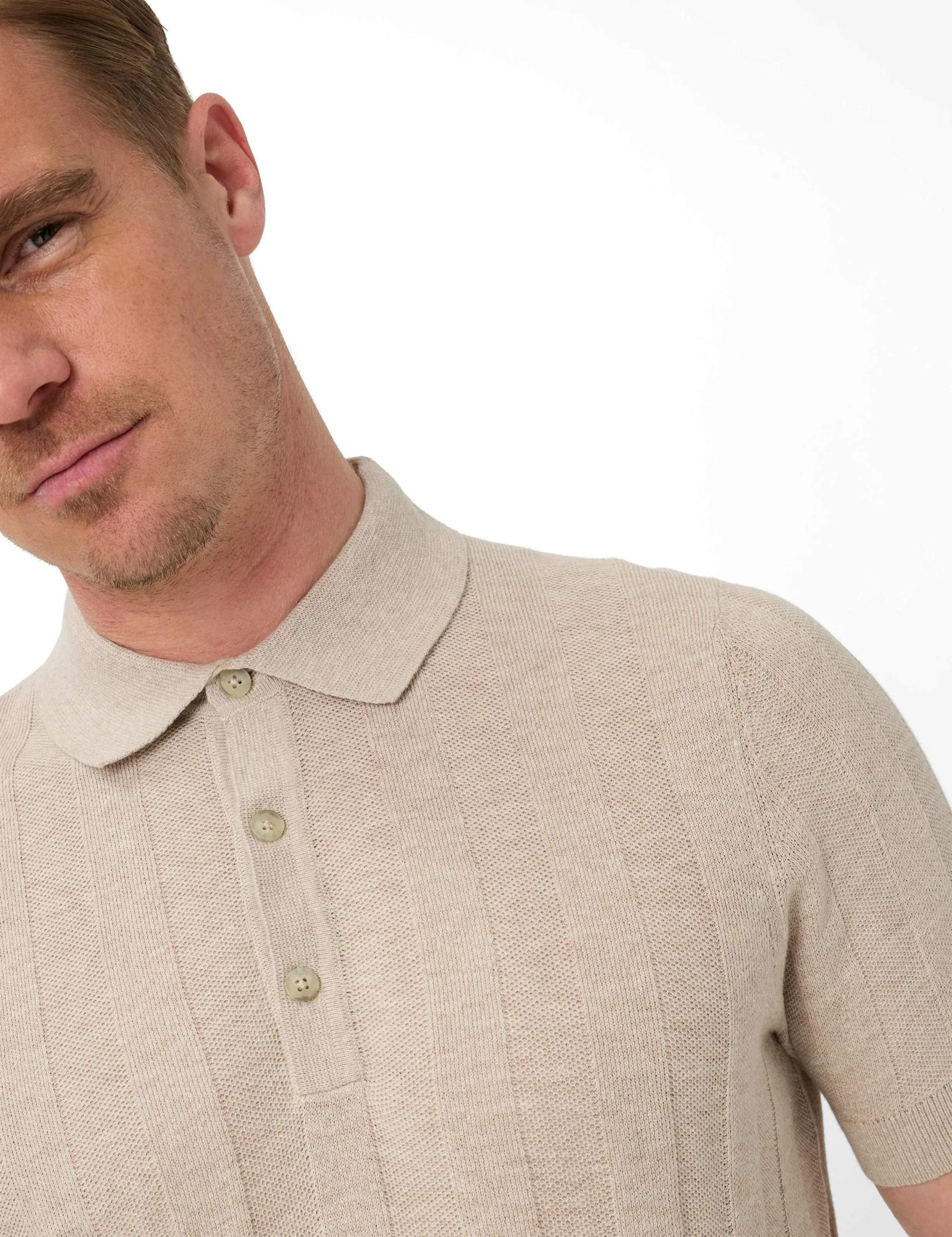 Strickpoloshirt Slim Fit STYLE PASCAL - Image 4