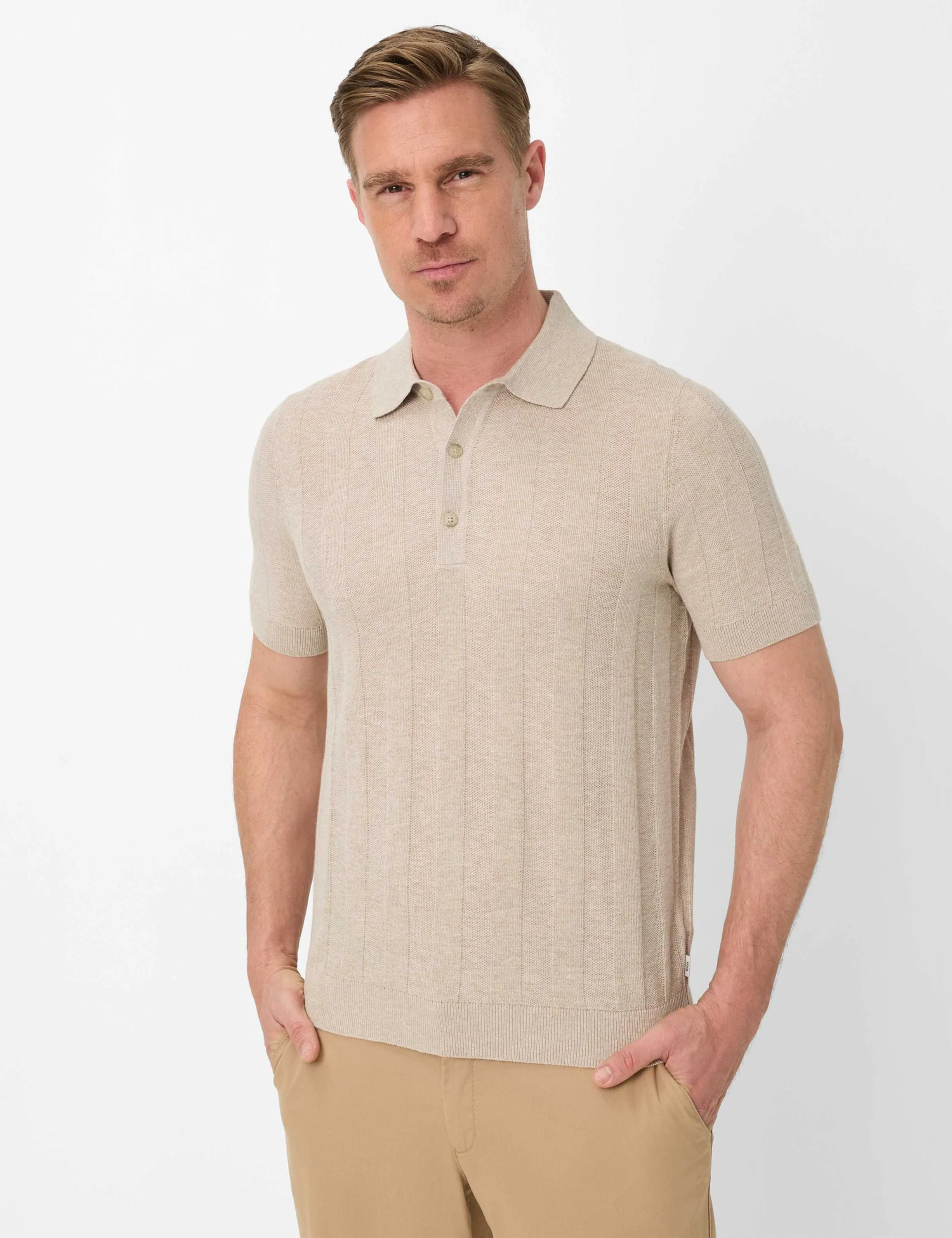 Strickpoloshirt Slim Fit STYLE PASCAL - Image 5