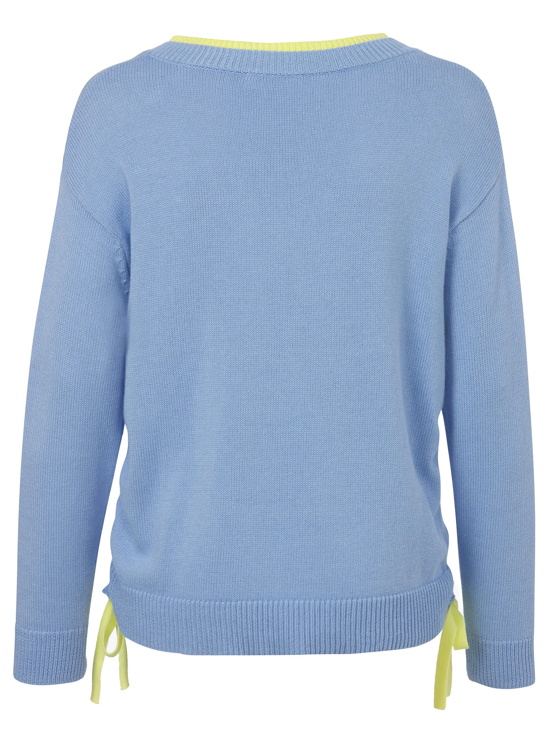 Strickpullover aus Baumwollmix mit Brosche - Image 2