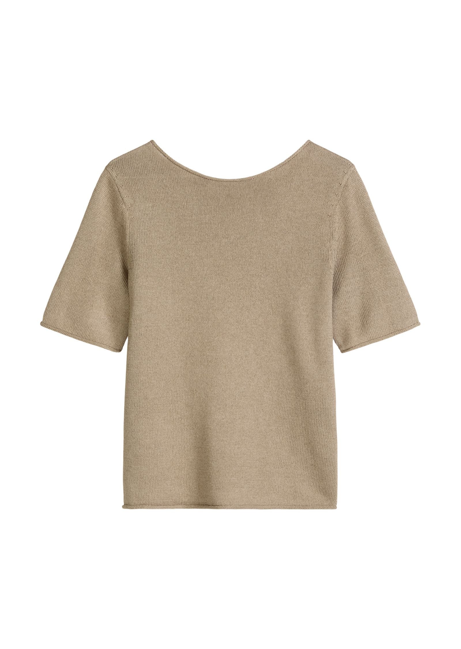 Strickpullover aus Leinenmix