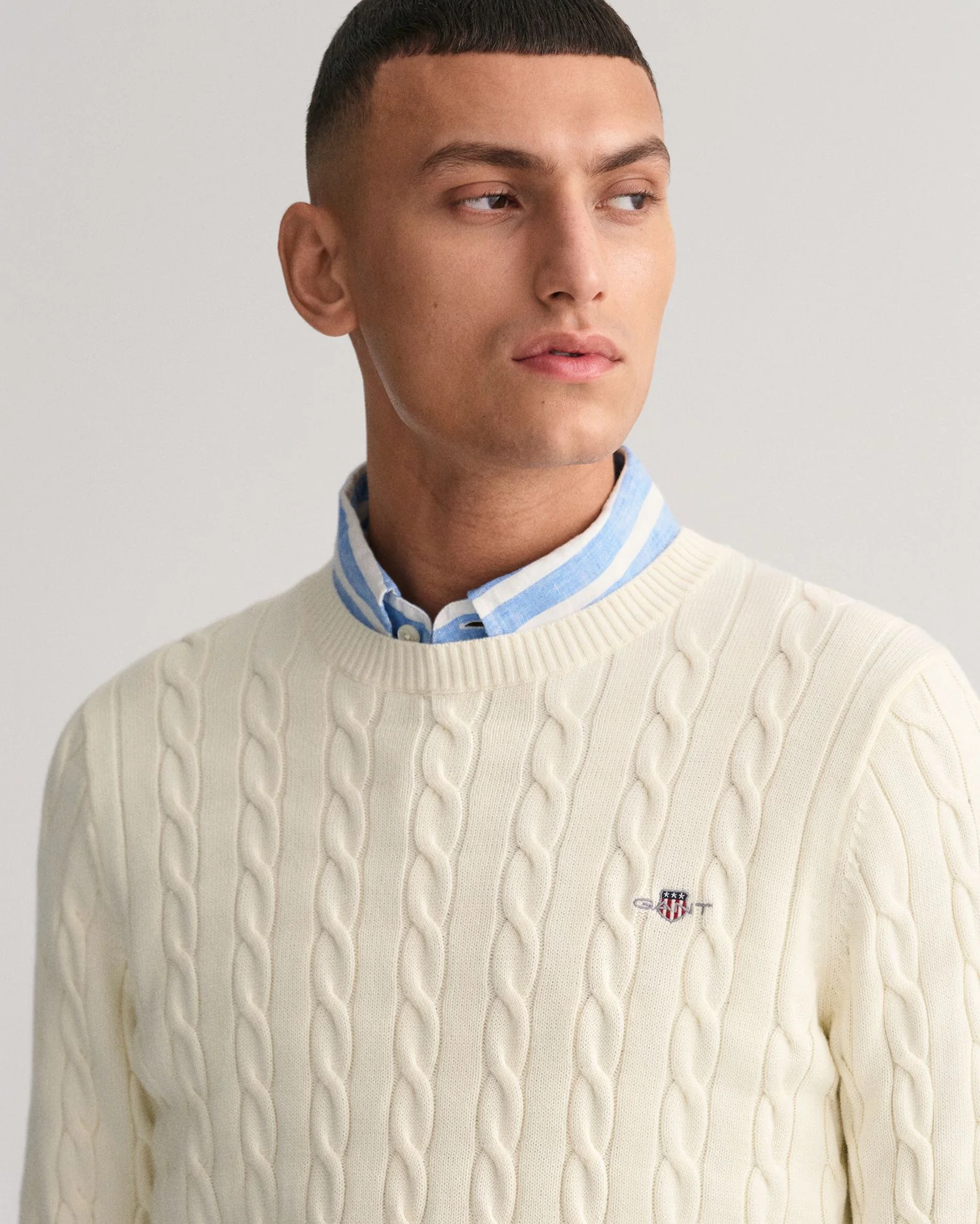 Strickpullover mit Zopfmuster - Image 13