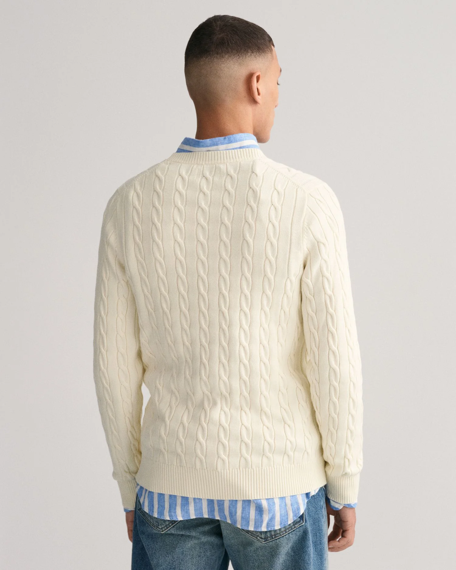 Strickpullover mit Zopfmuster - Image 4
